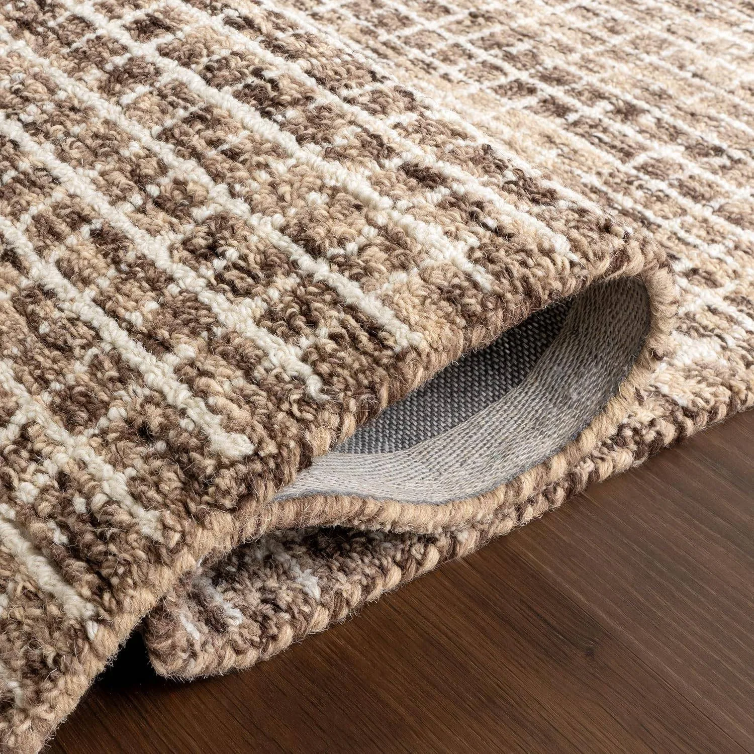 Neutral Wool Area Rug -Arvin Olano Collab- Crisp&Clean Aesthetic thumbnail
