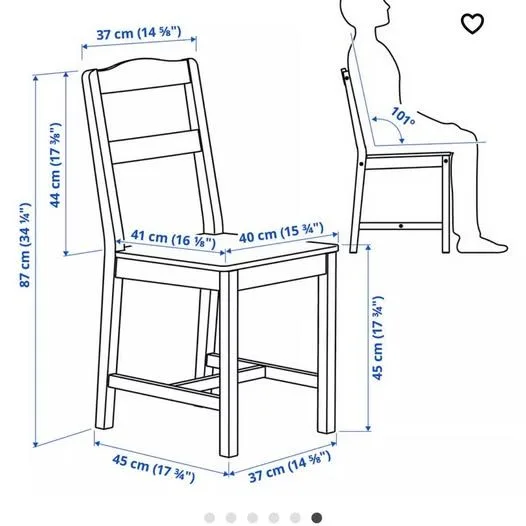 4 Seater Dining Table and Chairs from IKEA image indicator(4)