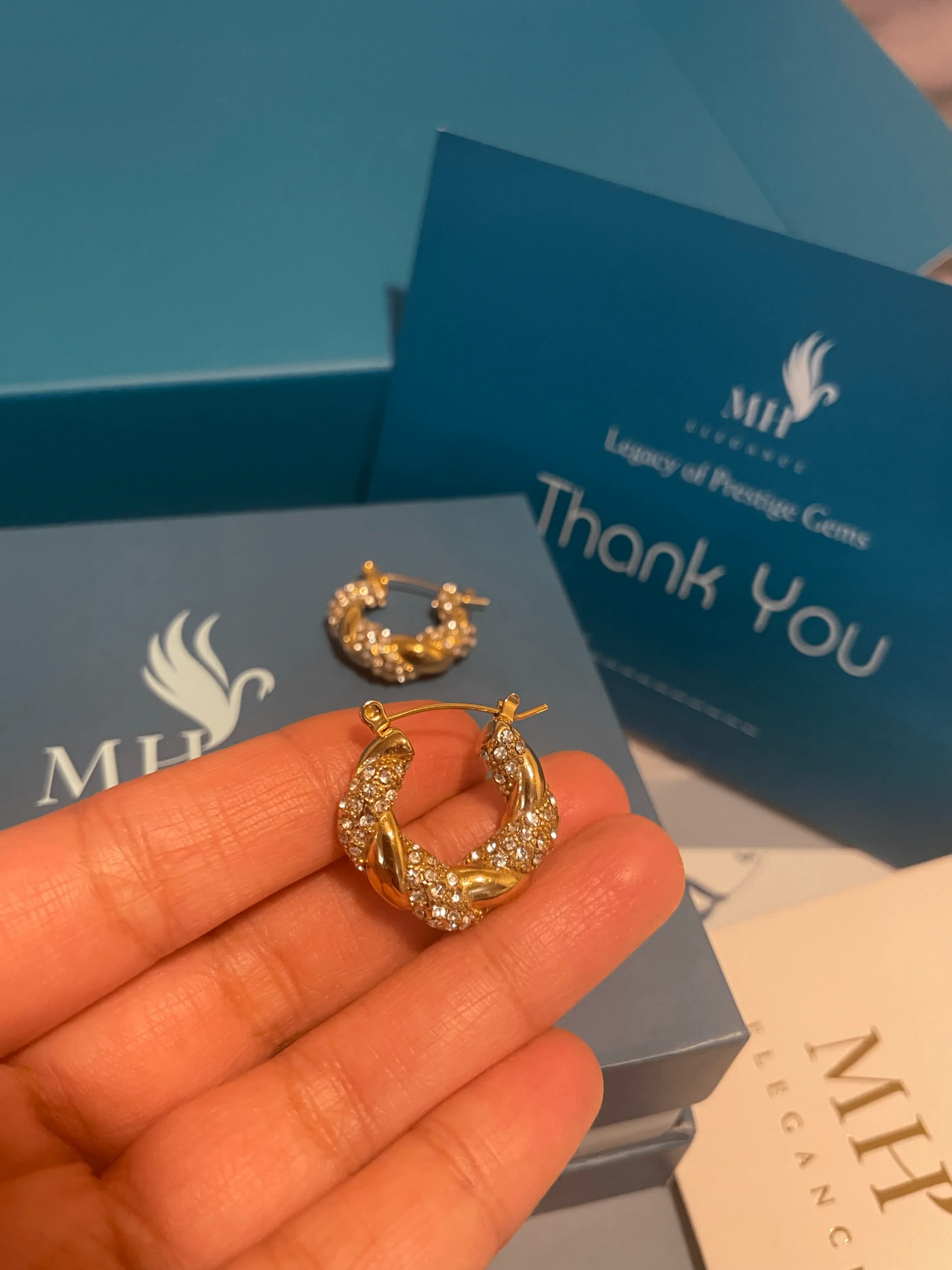 14k Gold Plated Donut Earrings image indicator(2)