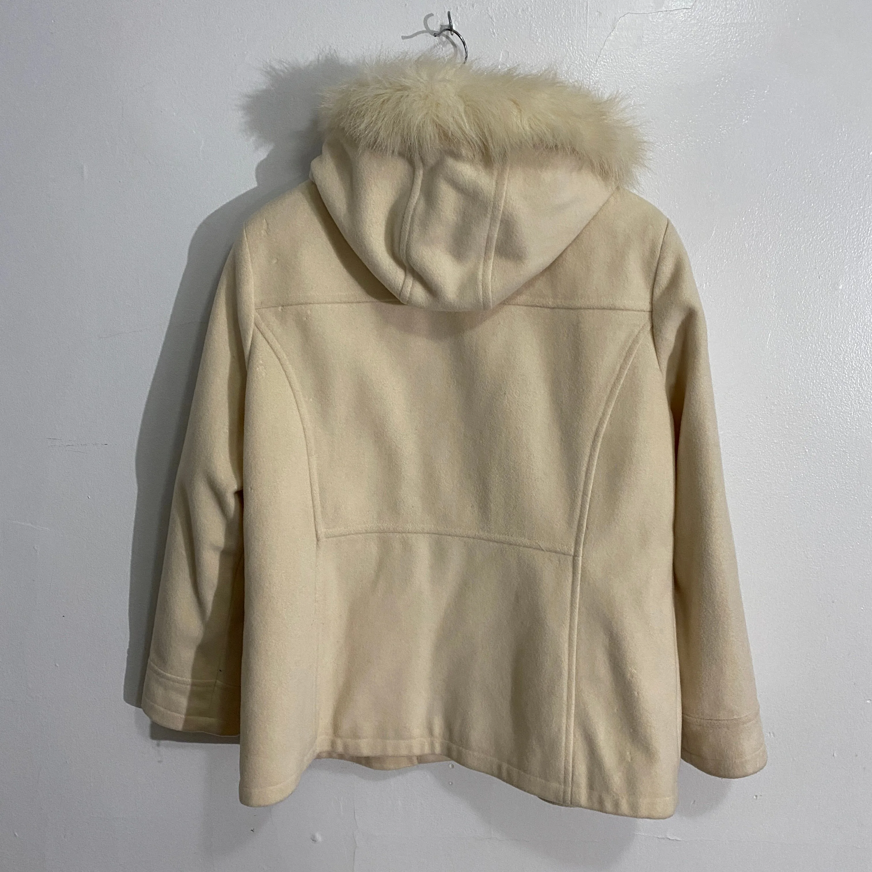 Vintage Fur Trimmed Wool Hooded Jacket image indicator(2)