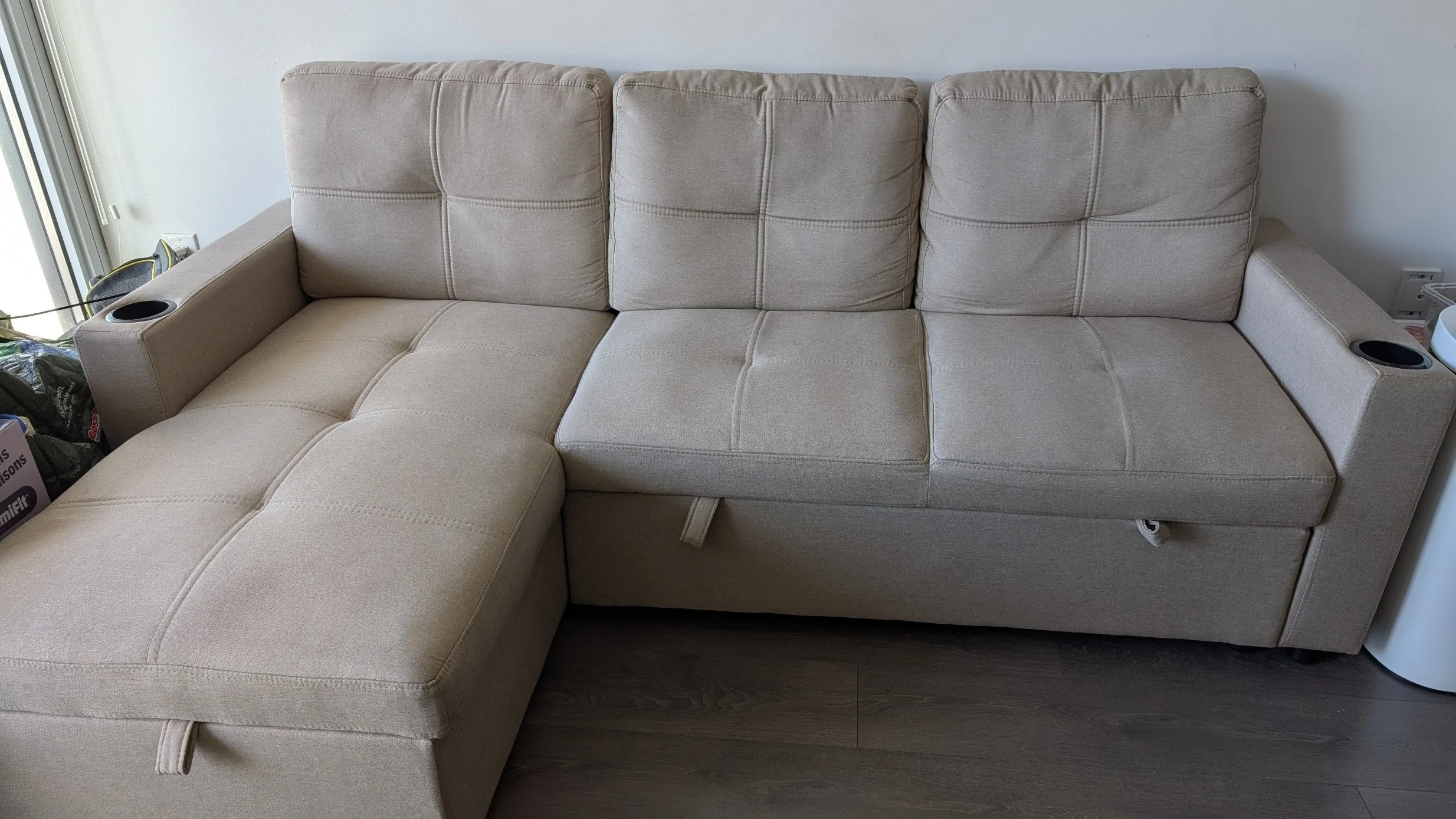 Pull Out Sofa Bed with Storage image indicator(2)