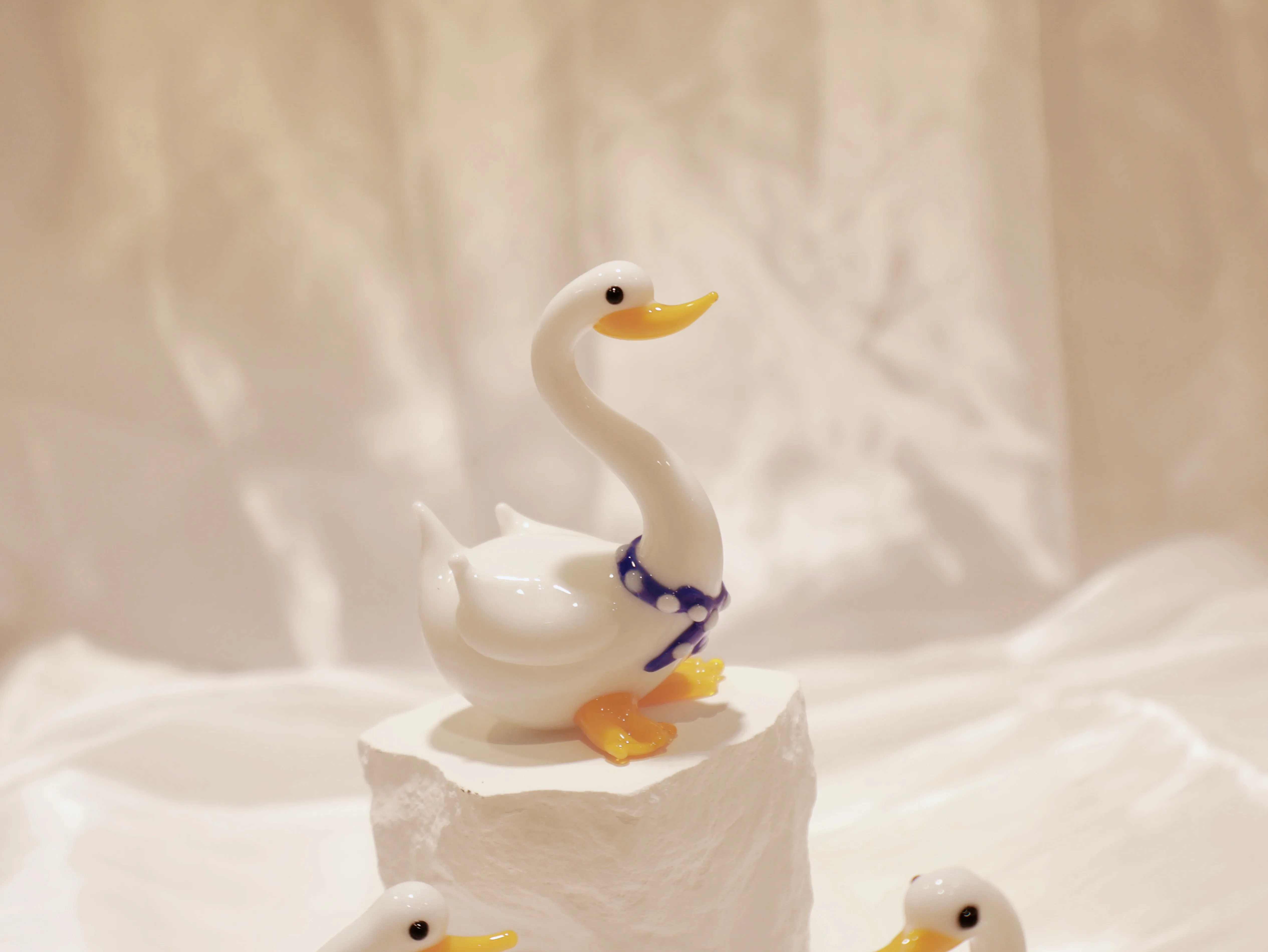 Handmade blown glass funny goose decoration image indicator(3)