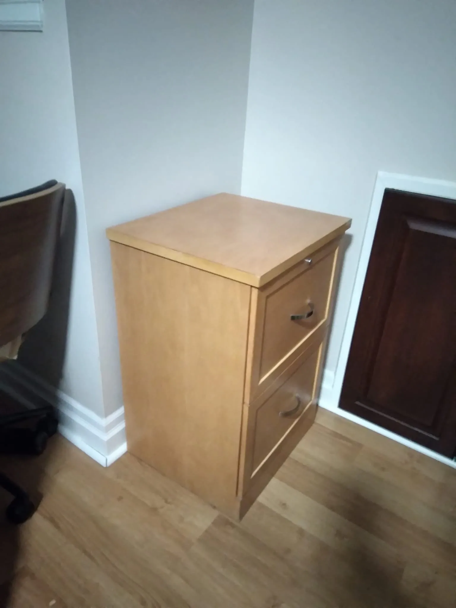 Light Brown Two-Drawer Filing Cabinet image indicator(5)