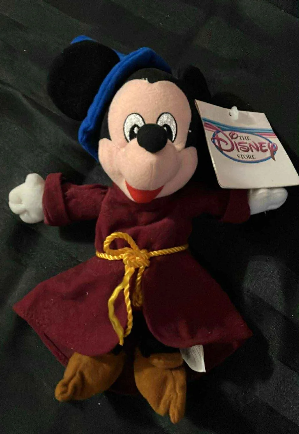 Vintage Sorcerer Mickey Mouse Bean Bag - 10 Inches with Tag