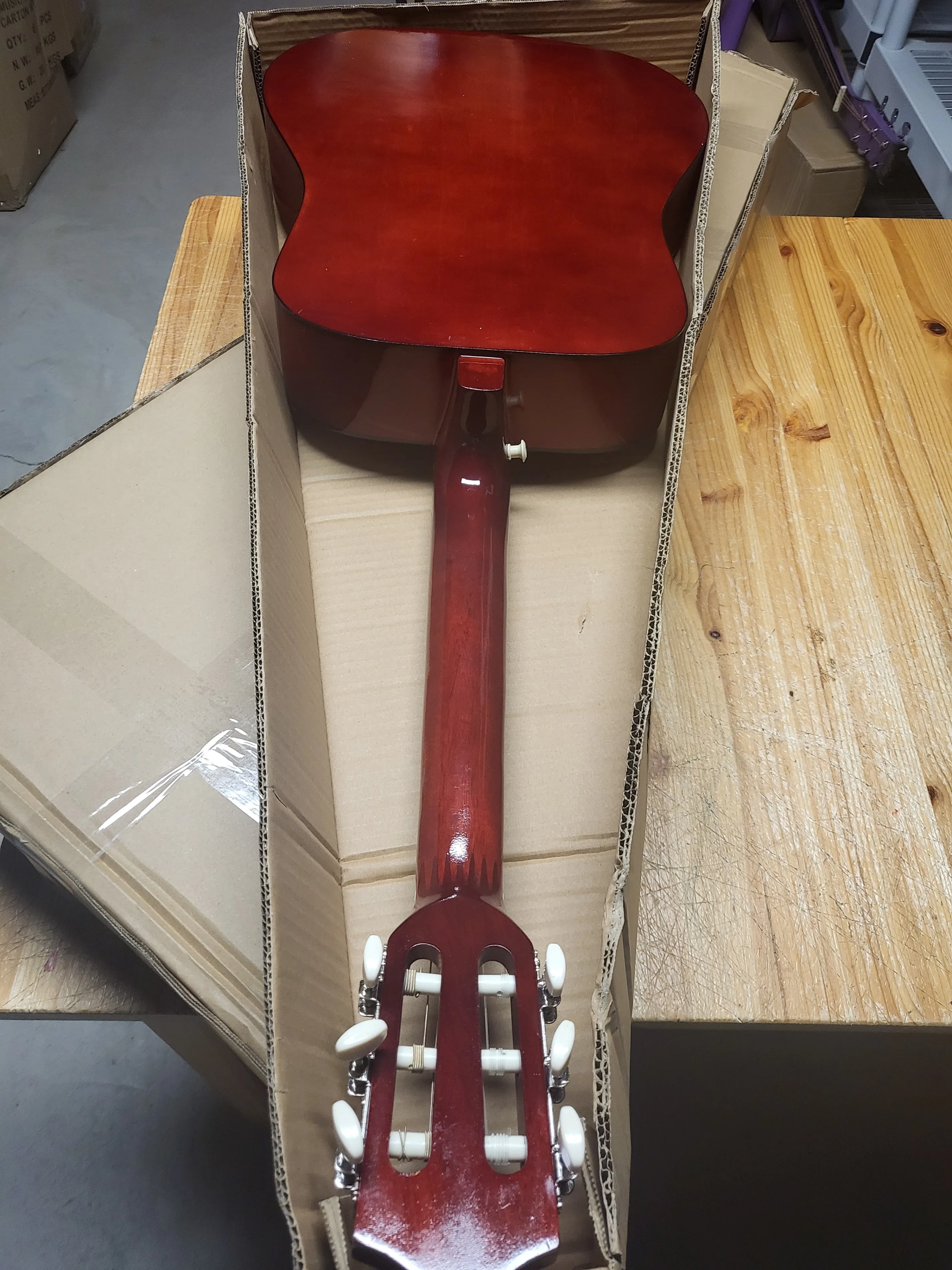 Brand New 38" Classical Guitar – Nylon Strings + Bag & Picks image indicator(5)