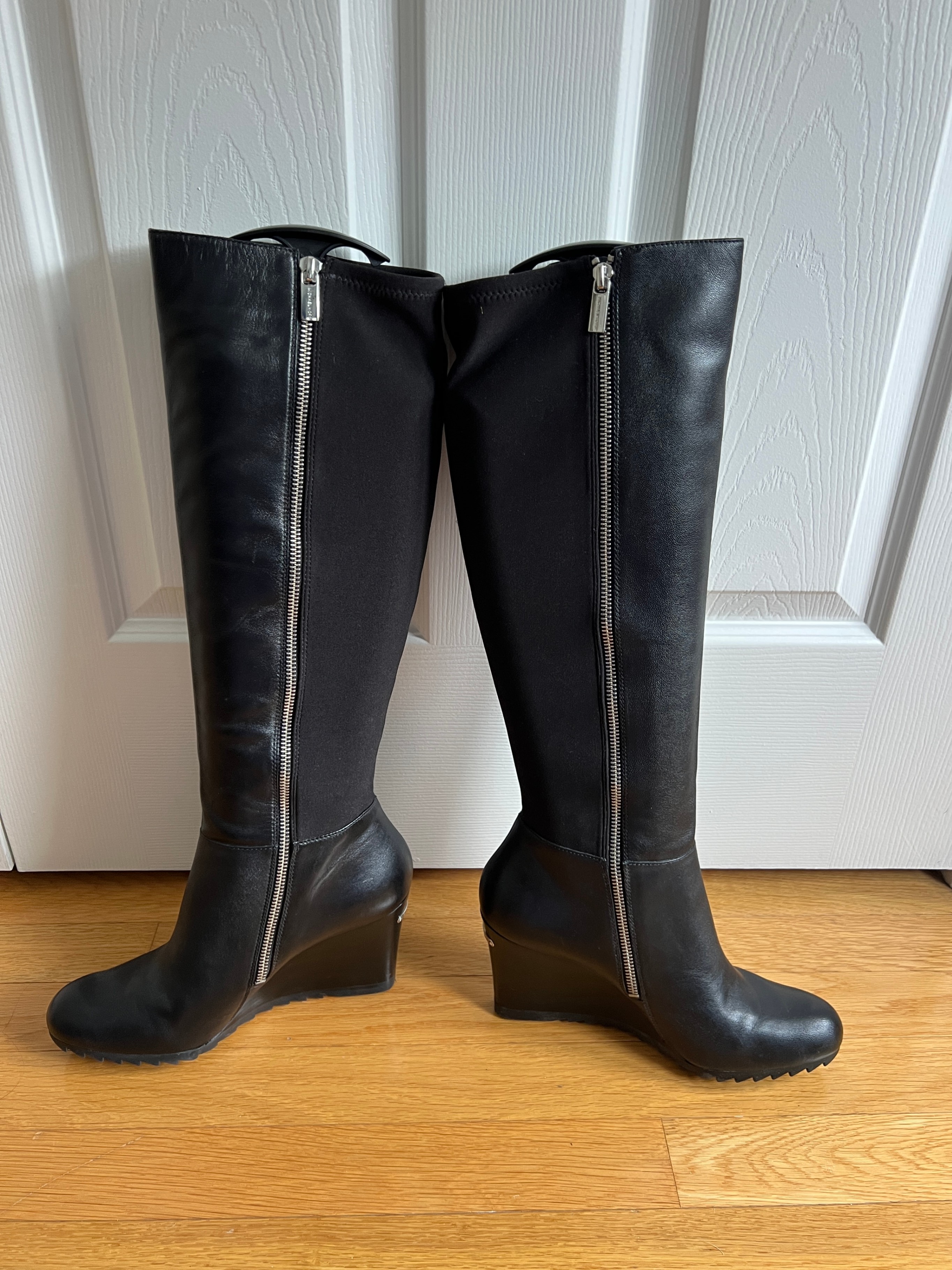 Michael Kors Tall Leather Wedge Boot - photo 3
