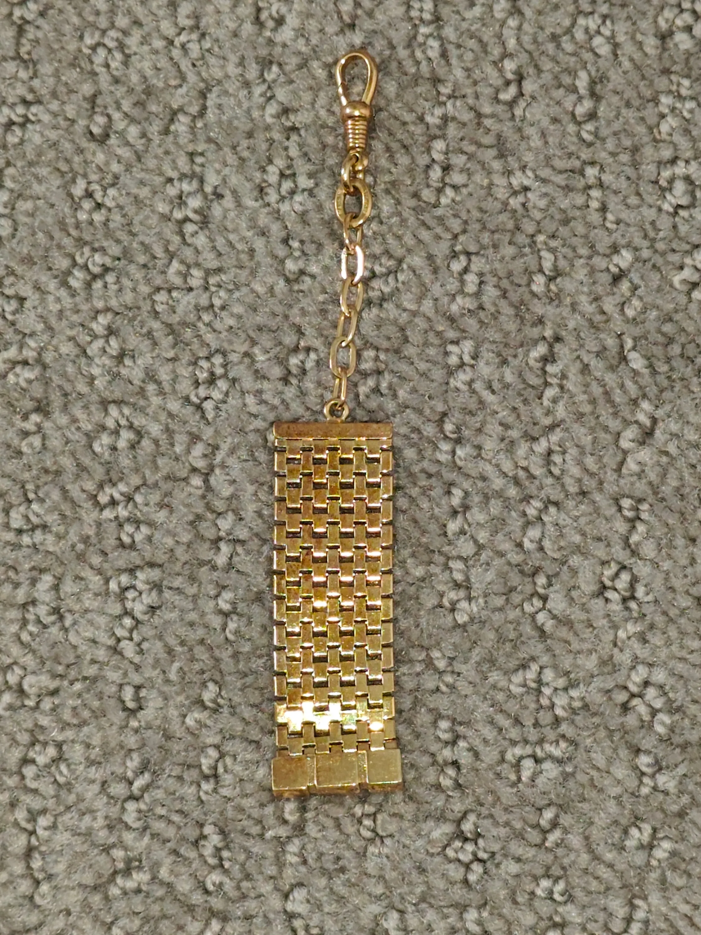Pocket Watch Chain / Keychain - Rolled Gold SP - Made in Germany thumbnail