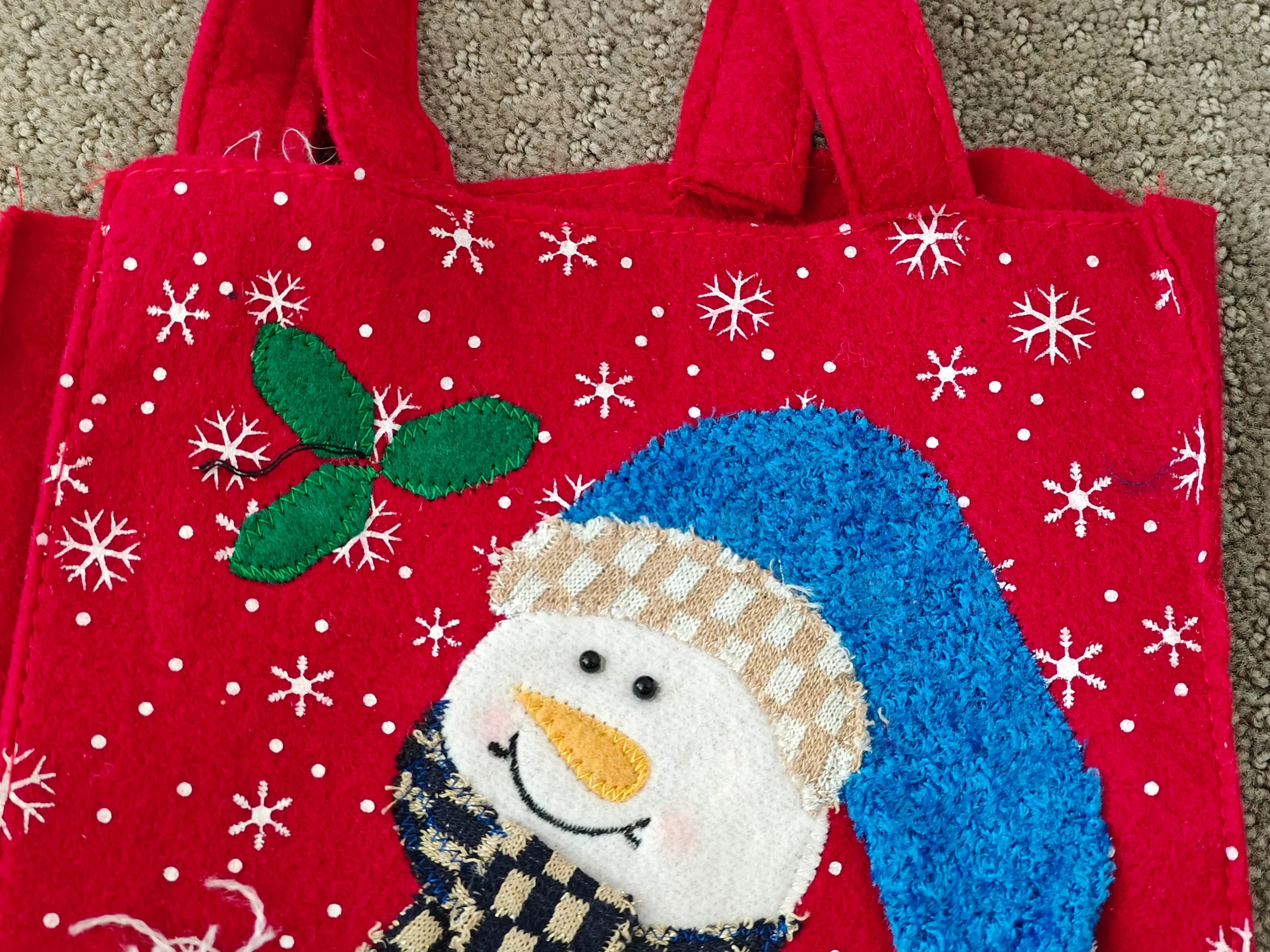 Christmas Fabric Gift Bag - Stocking Stuffer Decoration image indicator(2)