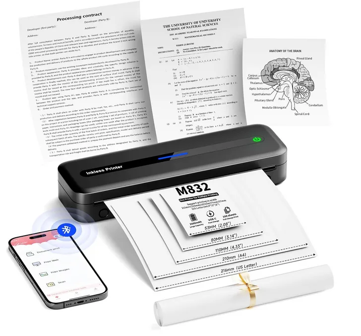 M832 Portable Printers Wireless(Purple)[Brand New in Box]