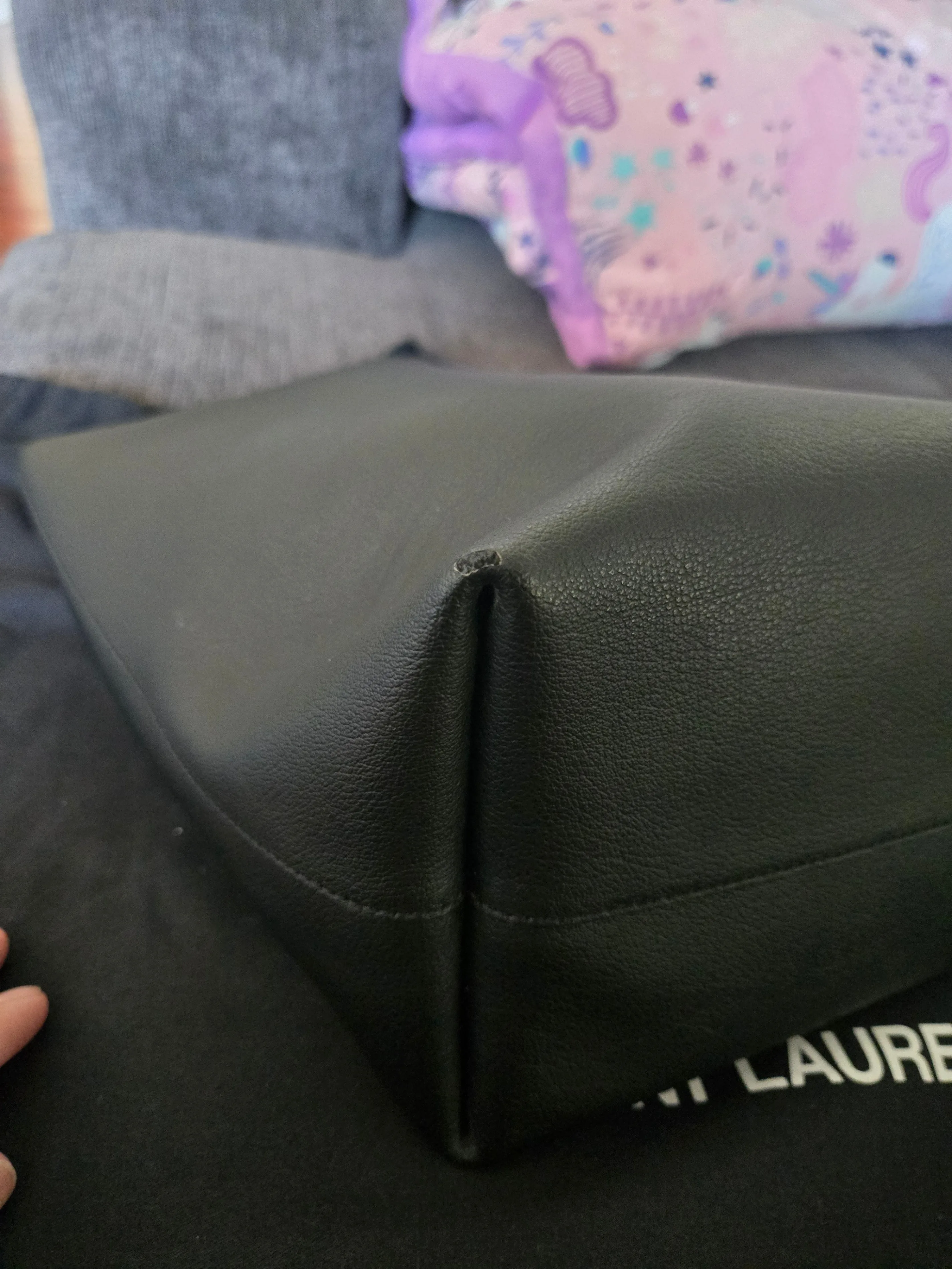 YSL Leather Tote Bag | Black (Authentic) image indicator(6)