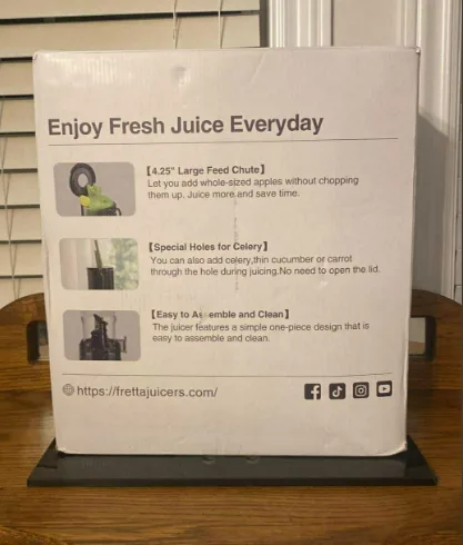 Fretta Self Feeding Slow Masticating Juicer With Large Chute image indicator(2)