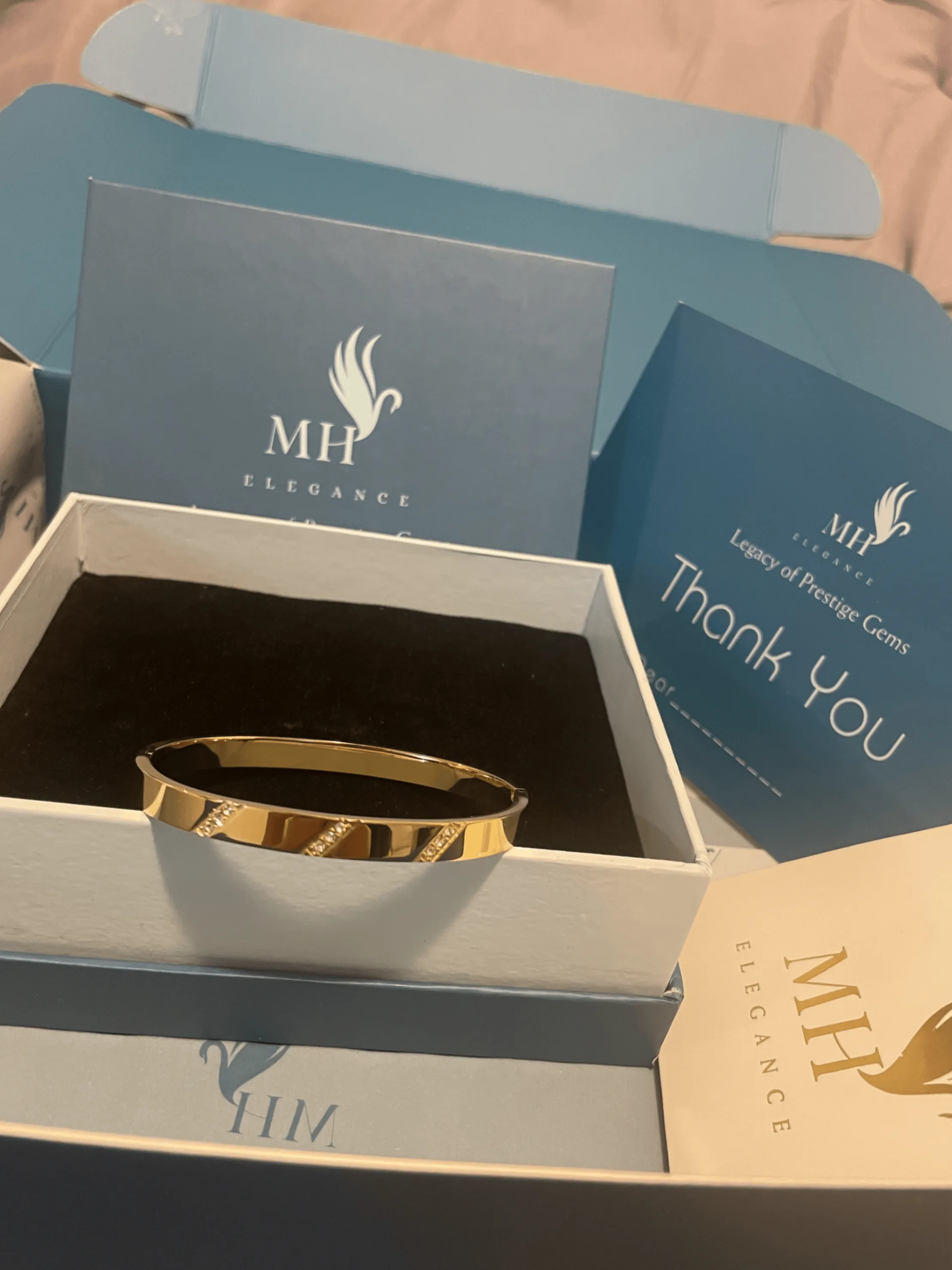 18k Gold Plated Elysian Bangle Bracelet image indicator(2)