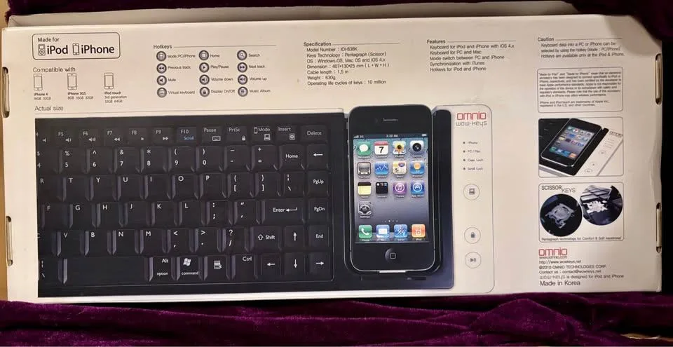 Omnio Wow-Keys PC Mac Keyboard - New (Opened Box) image indicator(2)