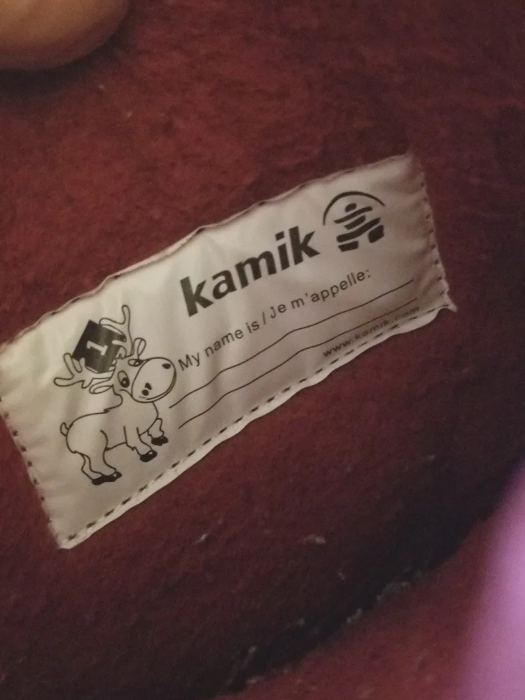 2 pairs girl's winter/rain/snow boots  Sizes 1-2M image indicator(9)