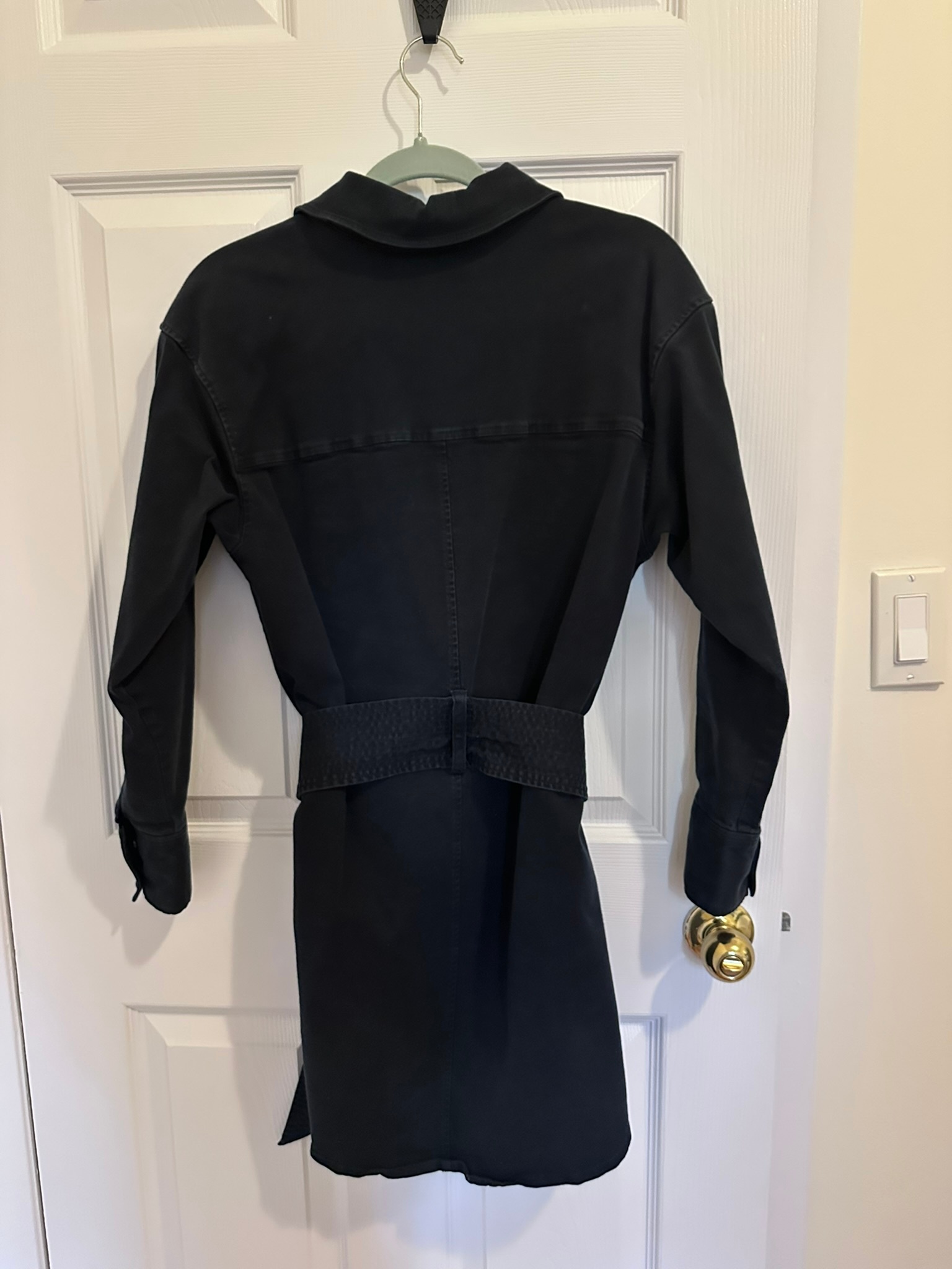 Marissa Webb Belted Utility Shirt Dress - Navy - photo 2