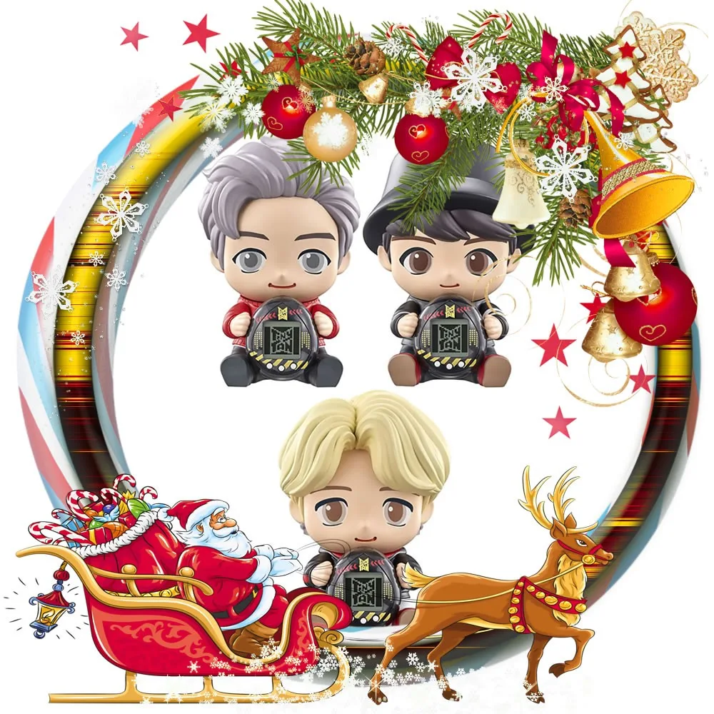 Bandai Tamagotchi Nano Tiny TAN Tamagotchi Vinyl Figures Set