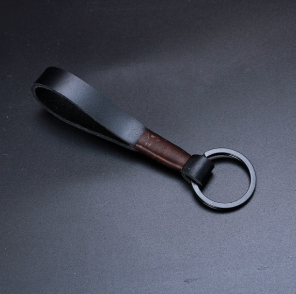 Leather strap keychain - photo 5
