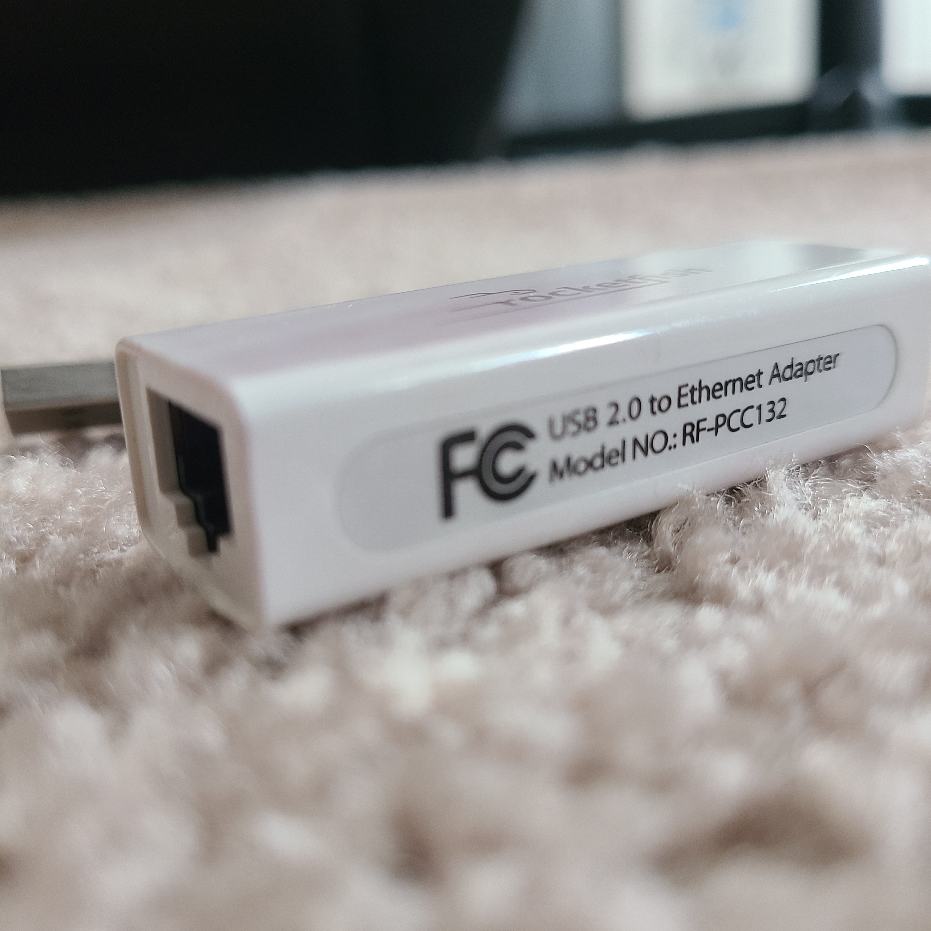 Rocketfish USB 2.0 to Ethernet Adapter (RF-PCC132) - White - photo 3