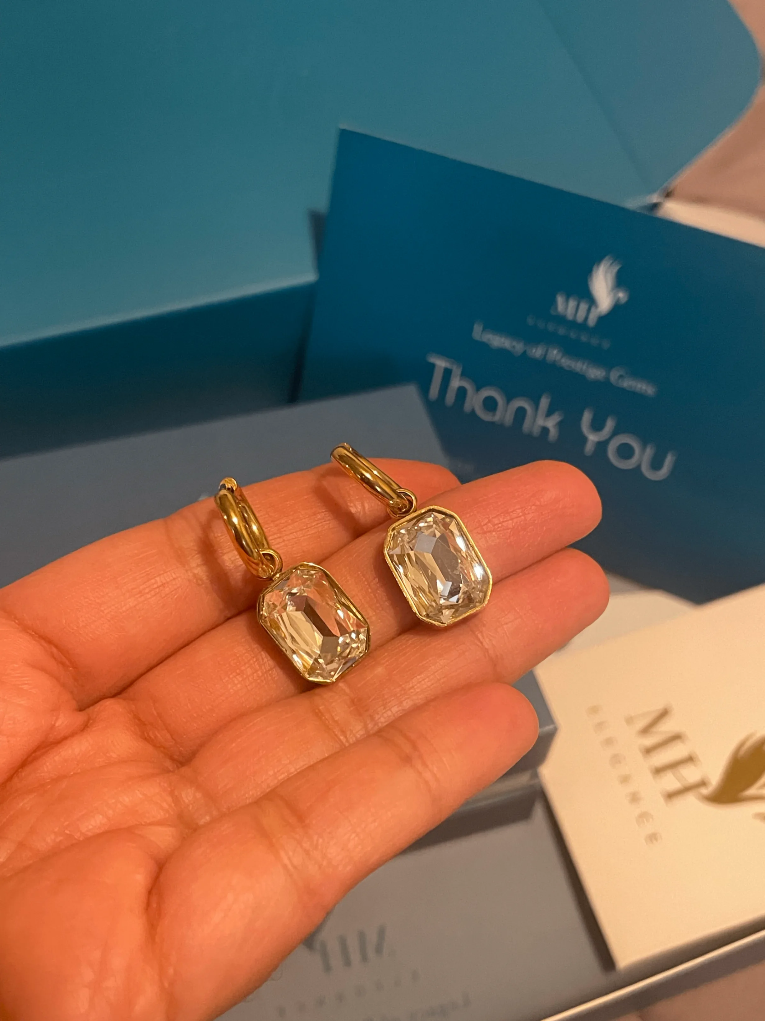 14k Gold Plated Dangle Earrings