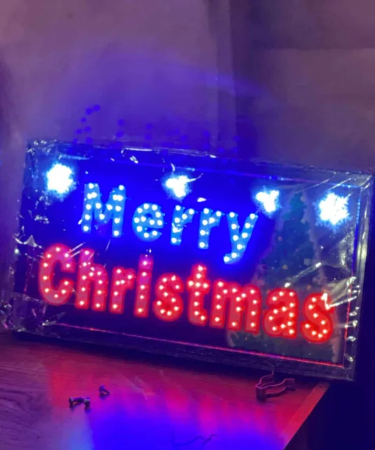 Merry Christmas LED Light-Up Signs image indicator(2)