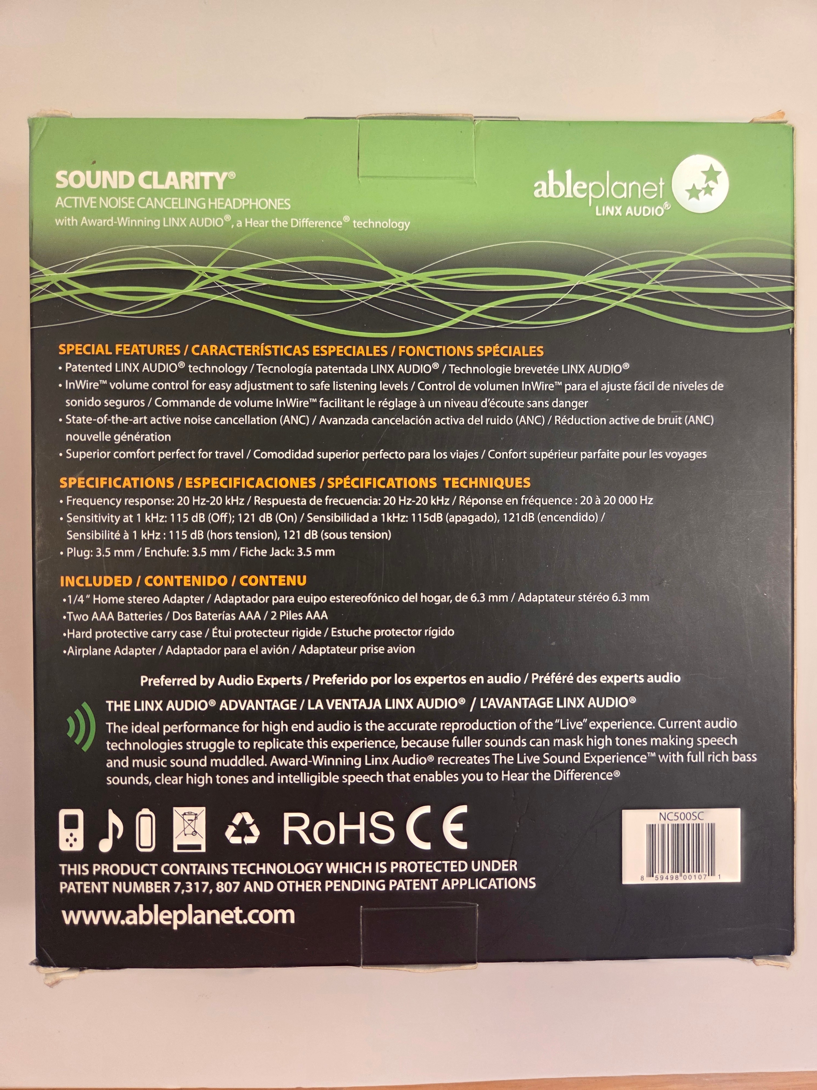 Able Planet NC500SC Noise-Cancelling Over-Ear, Wired - photo 2