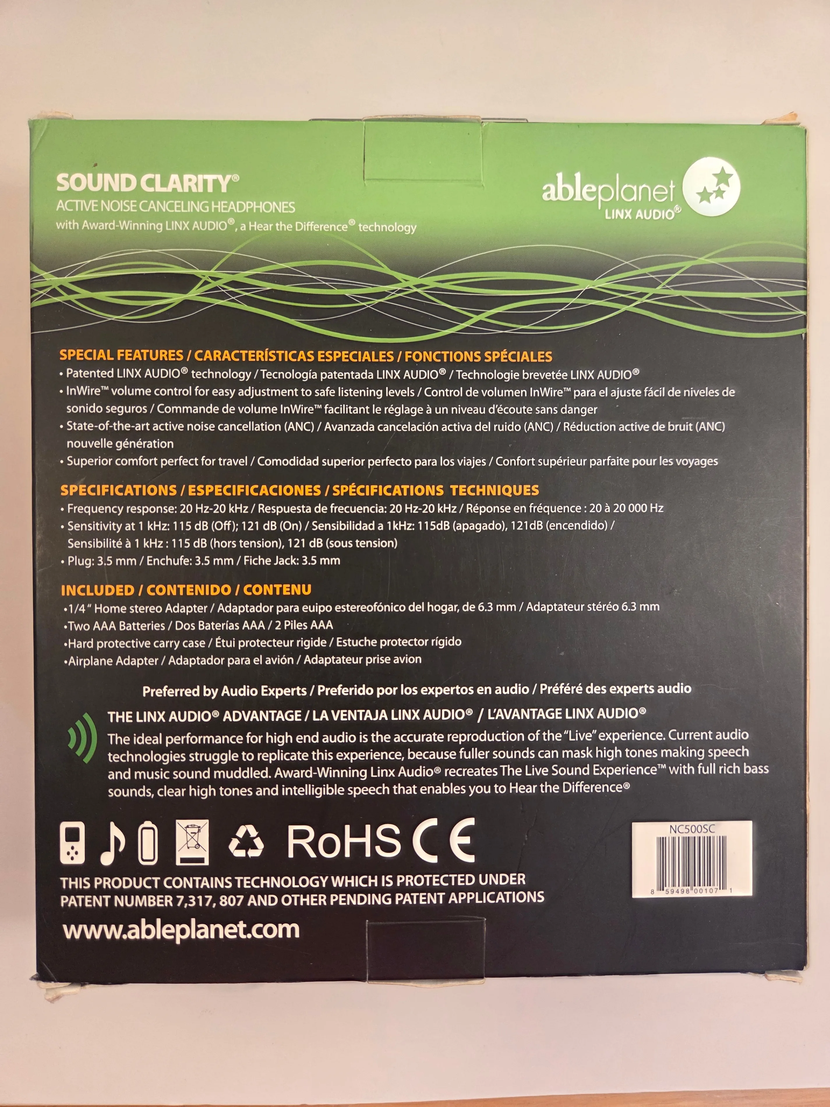 Able Planet NC500SC Noise-Cancelling Over-Ear, Wired image indicator(2)