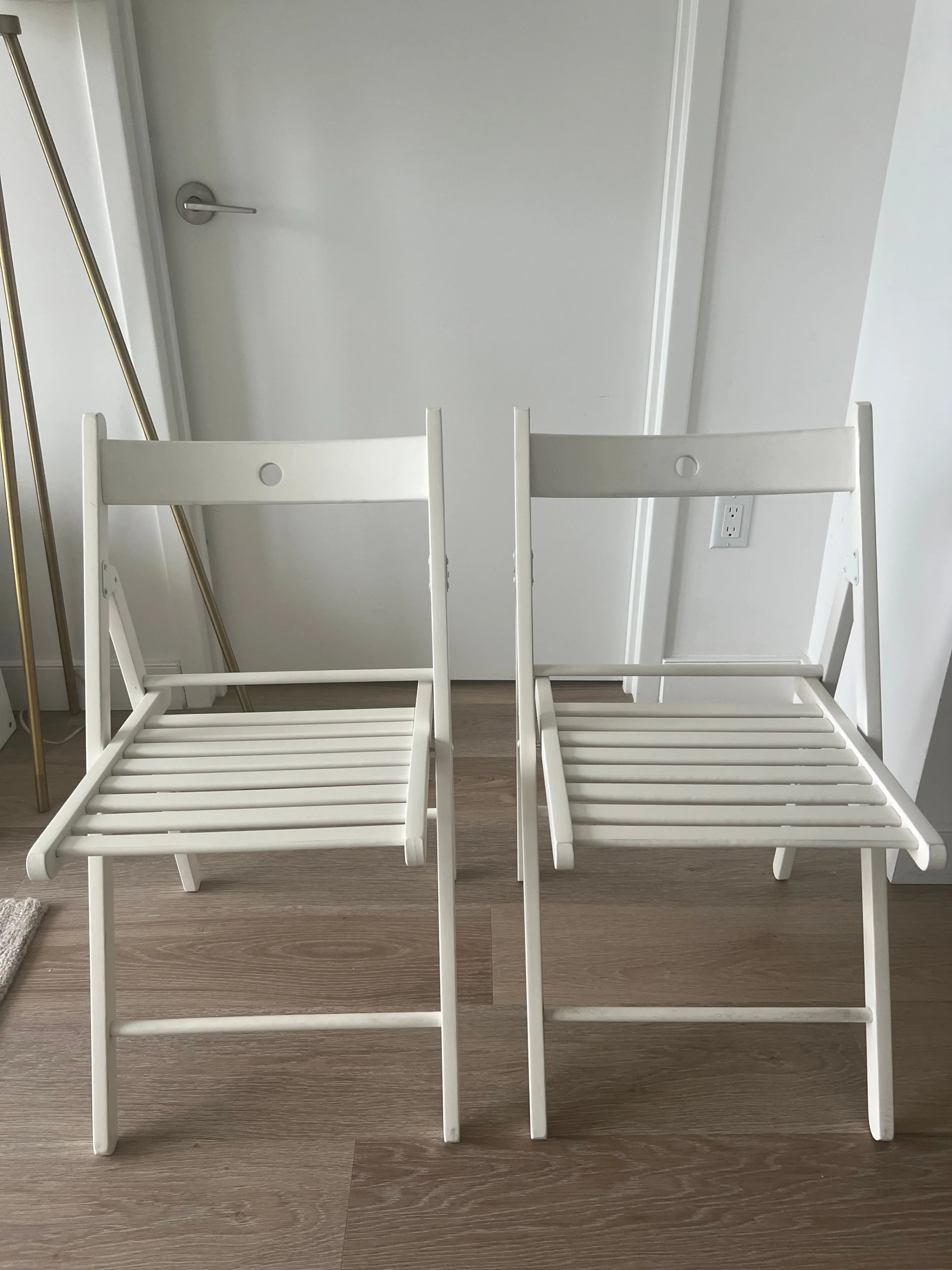 Folding Chairs, White (Price for 2 Chairs) thumbnail