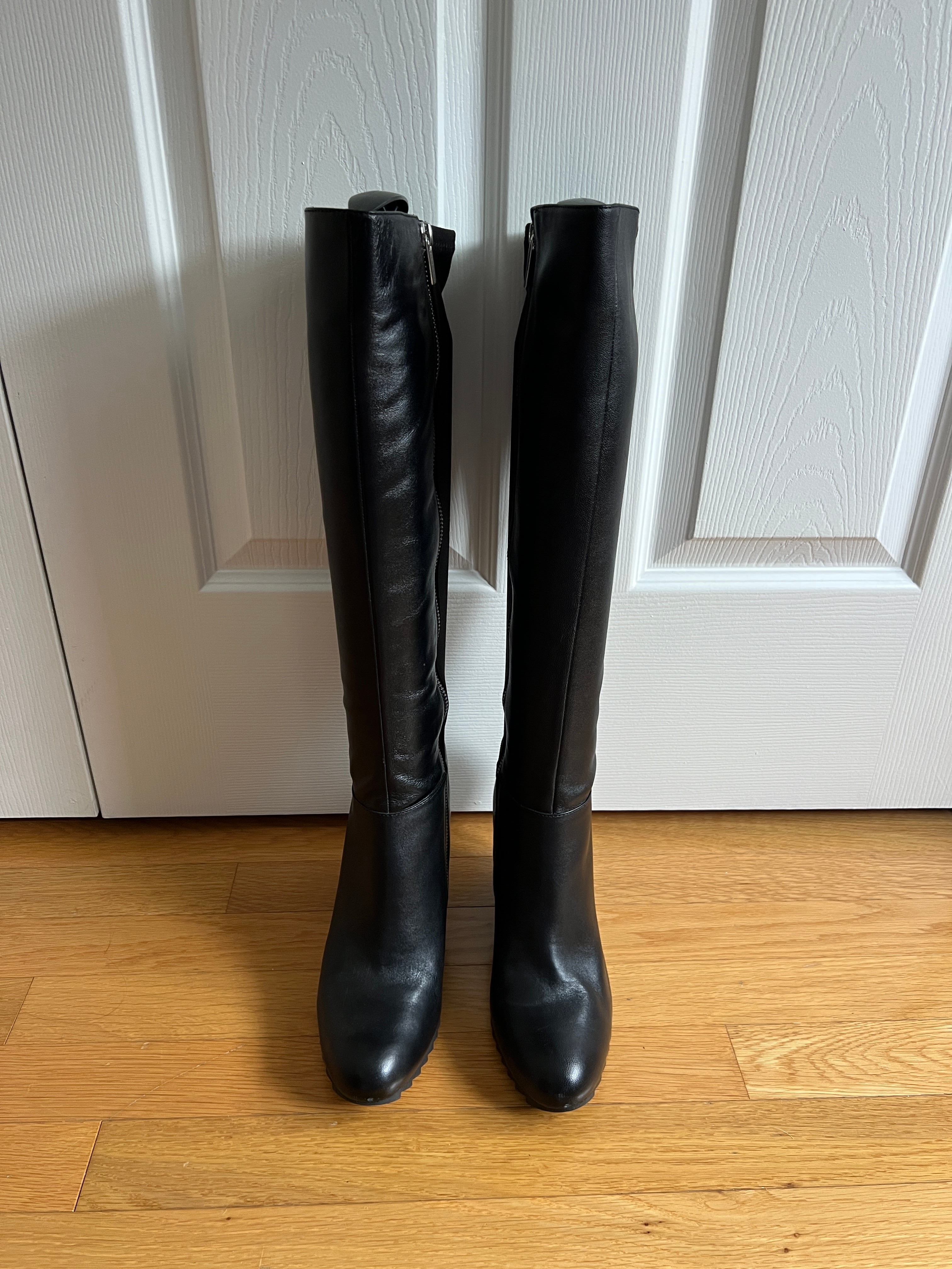 Michael Kors Tall Leather Wedge Boot - photo 2