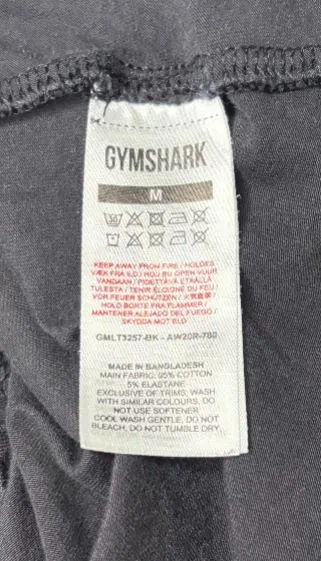 Black Cotton Gymshark Long Sleeve Shirt Adult Medium image indicator(4)