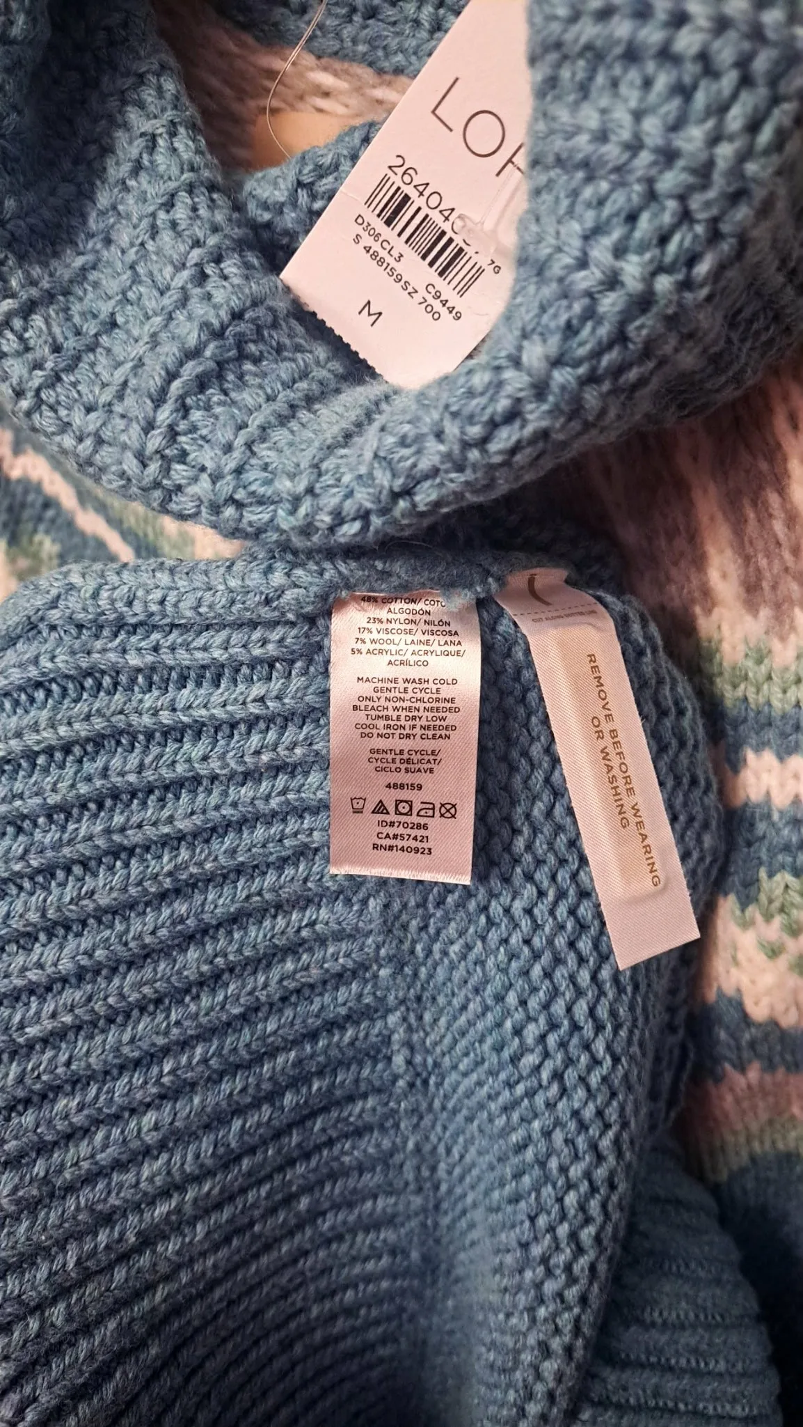 New LOFT Cozy Cowl Neck Sweater Medium NWT image indicator(4)