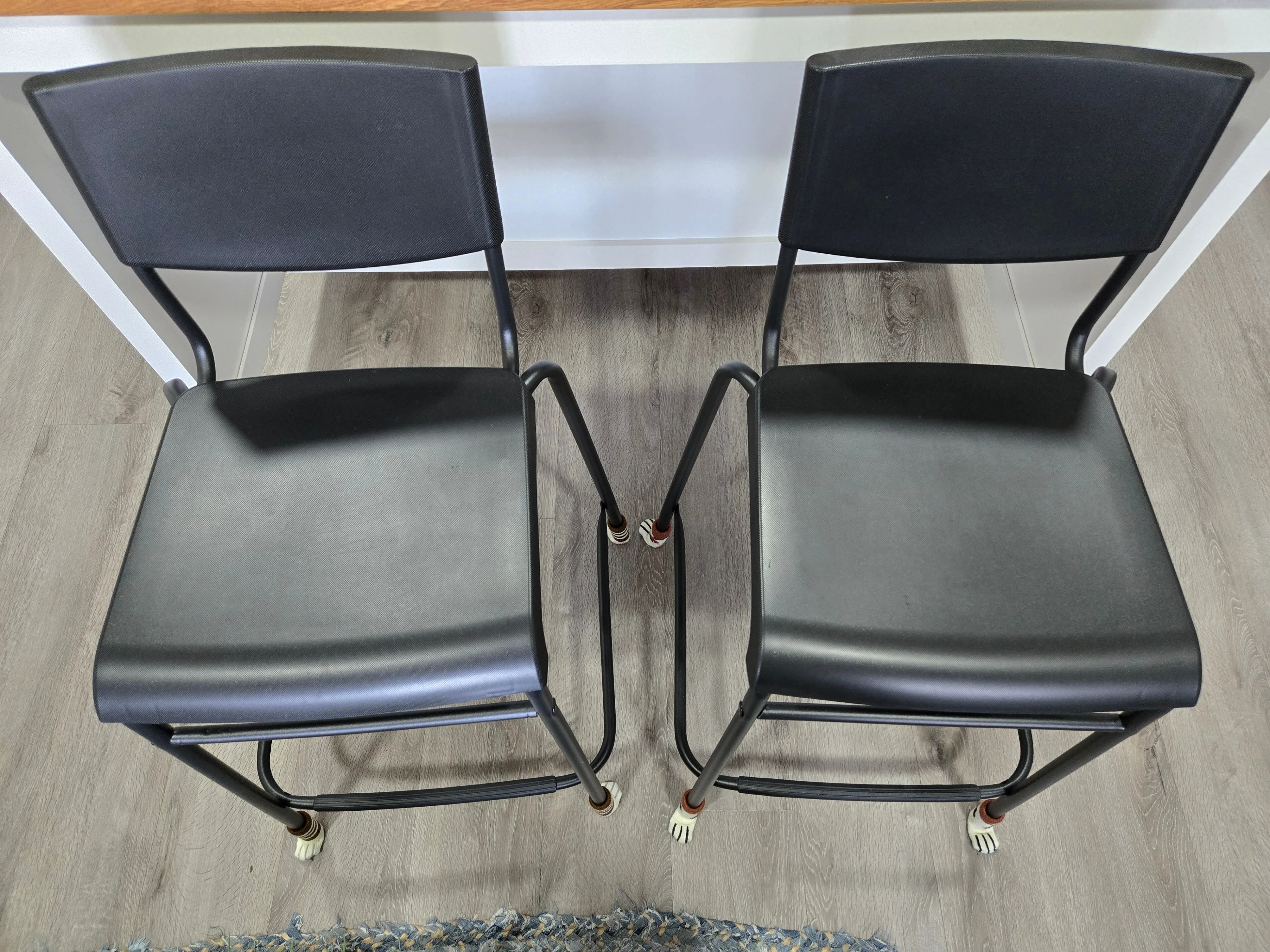 Black IKEA STIG Bar Stools– Counter Height with Backrest image indicator(6)