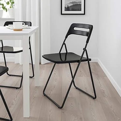 NISSE Black Folding Chair – Lightweight & Space-Saving image indicator(4)