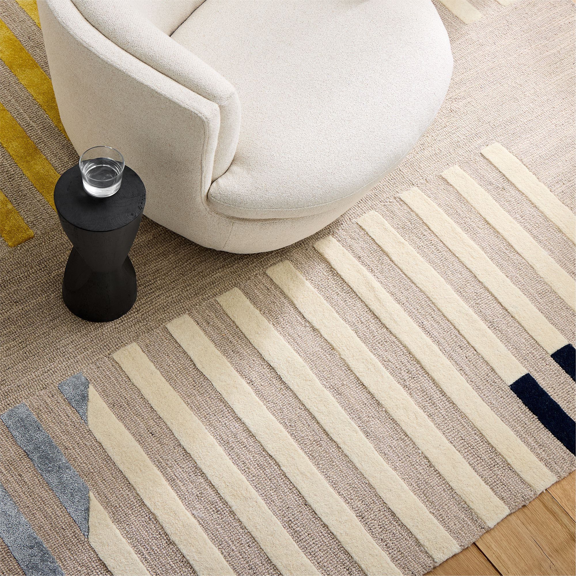 8x10 West Elm Wool Area Rug from Shoes off household