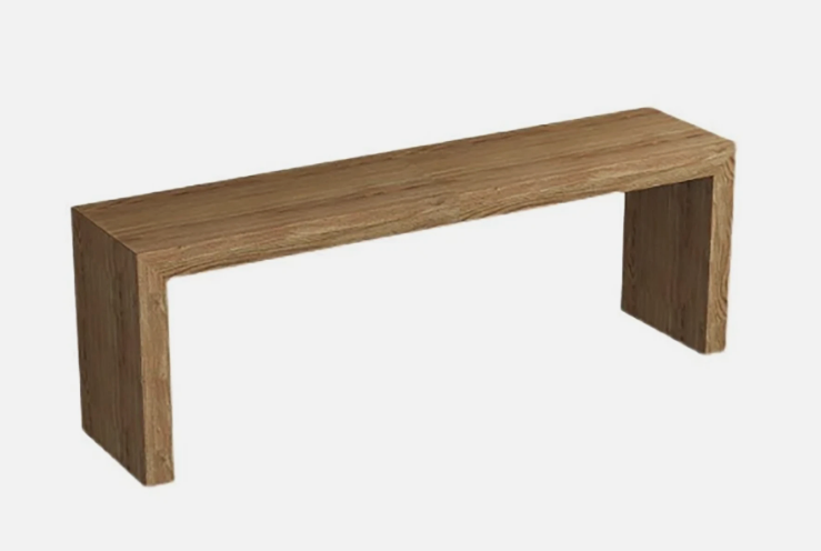 Solid Wood Bedroom Entryway Bench - photo 5