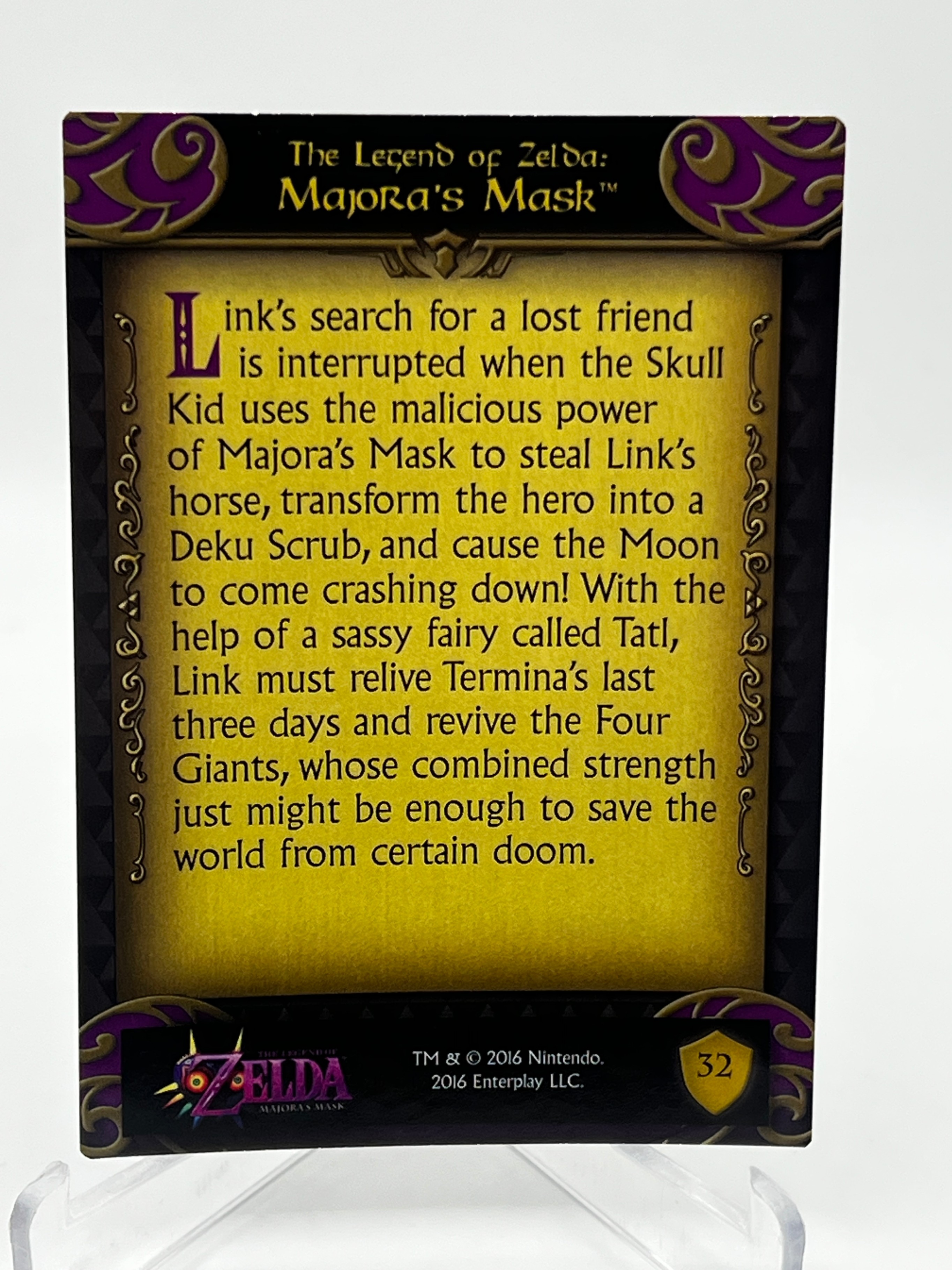Legend of Zelda Majora's Mask #32 Holo Trading Card M/NM - photo 2