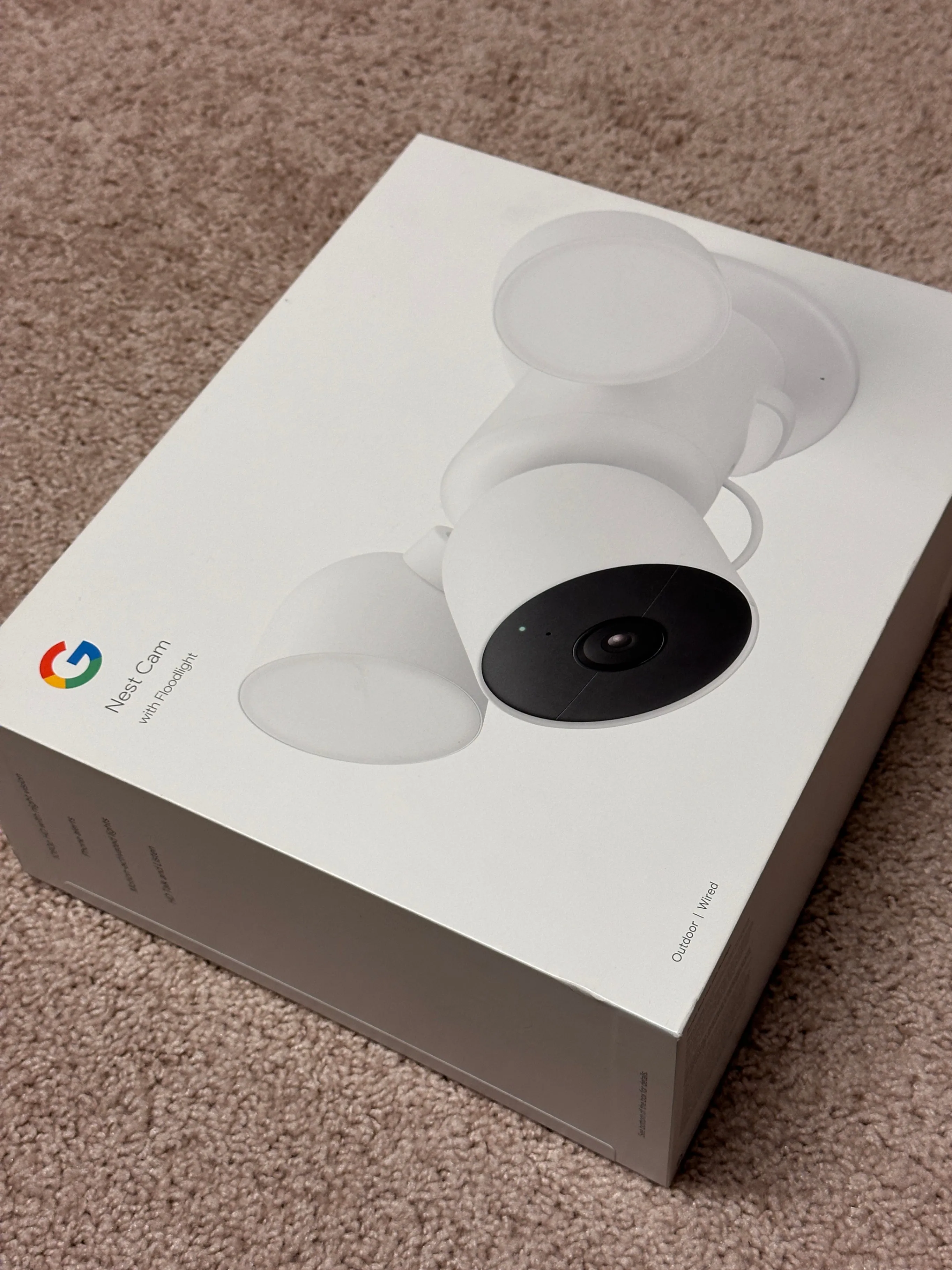 Google Nest Cam with Floodlight - Outdoor Security Camera SEALED thumbnail