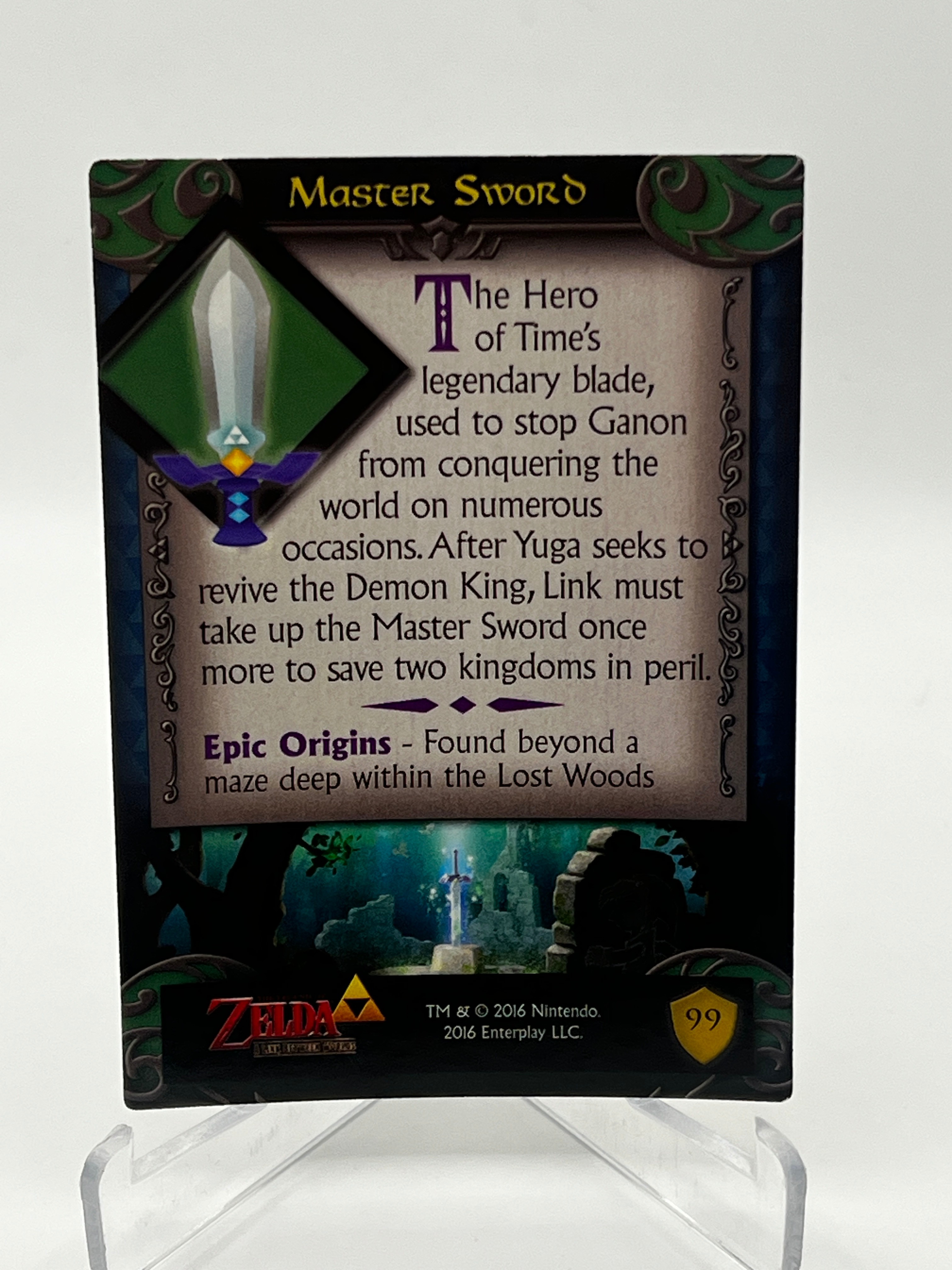 Legend of Zelda Master Sword #99 Holo Trading Card M/NM - photo 2