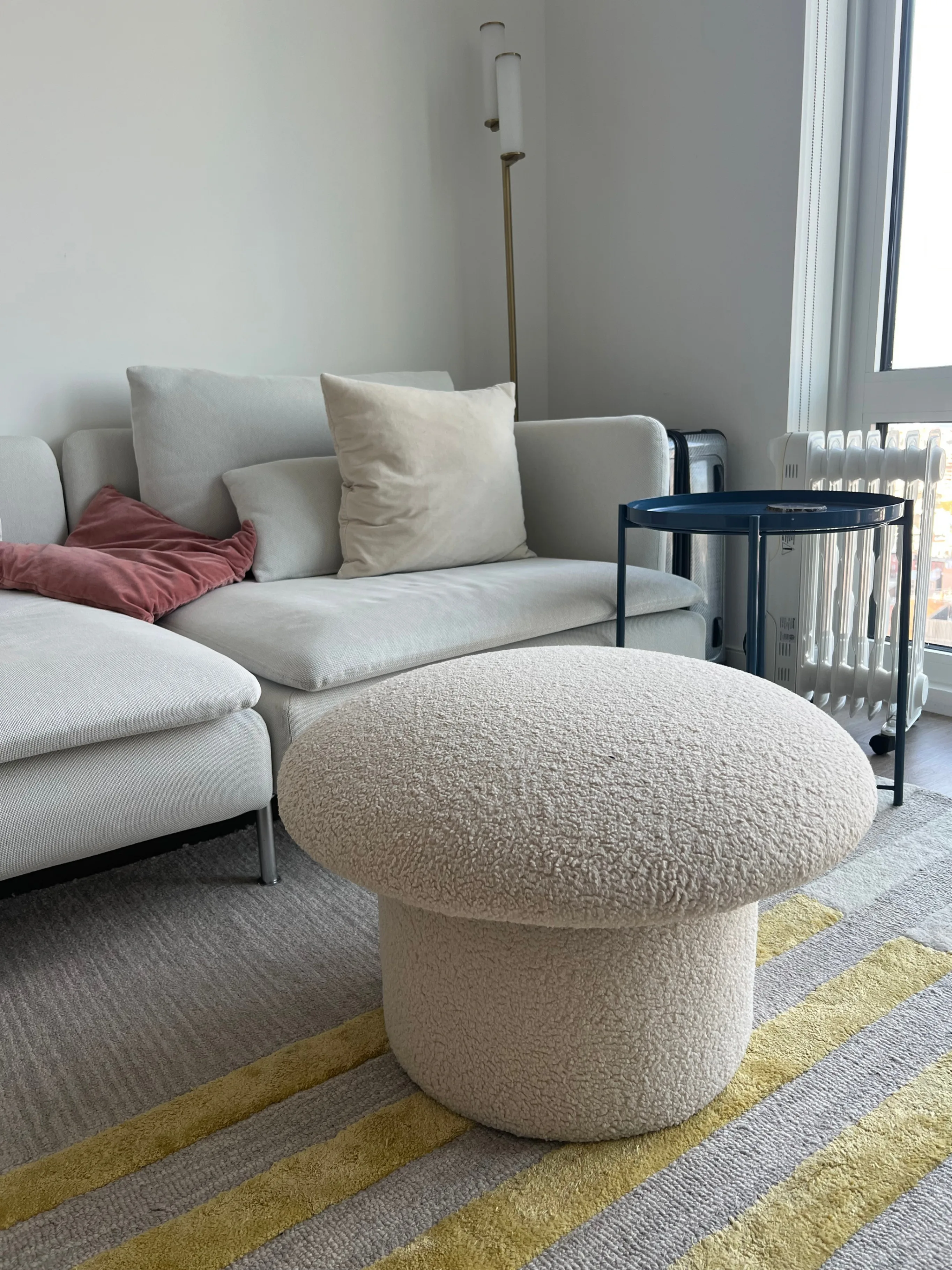 Cute Boucle Stool/Ottoman - Opalhouse™ designed with Jungalow™ thumbnail