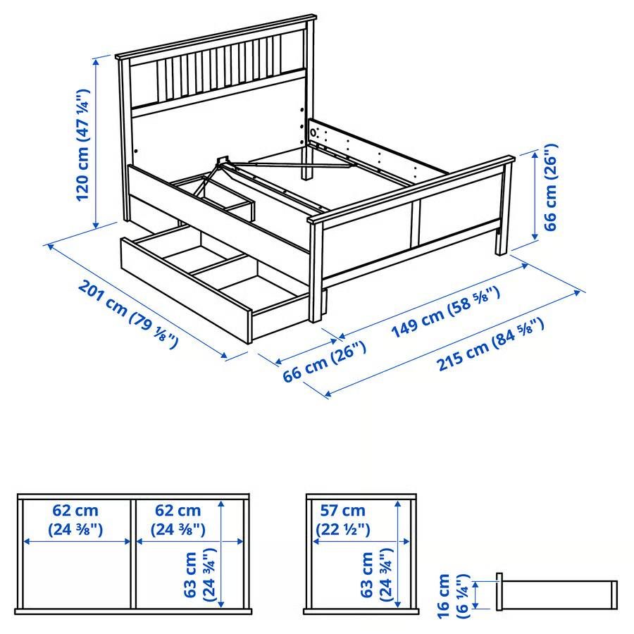 IKEA HEMNES Bed Frame - photo 3