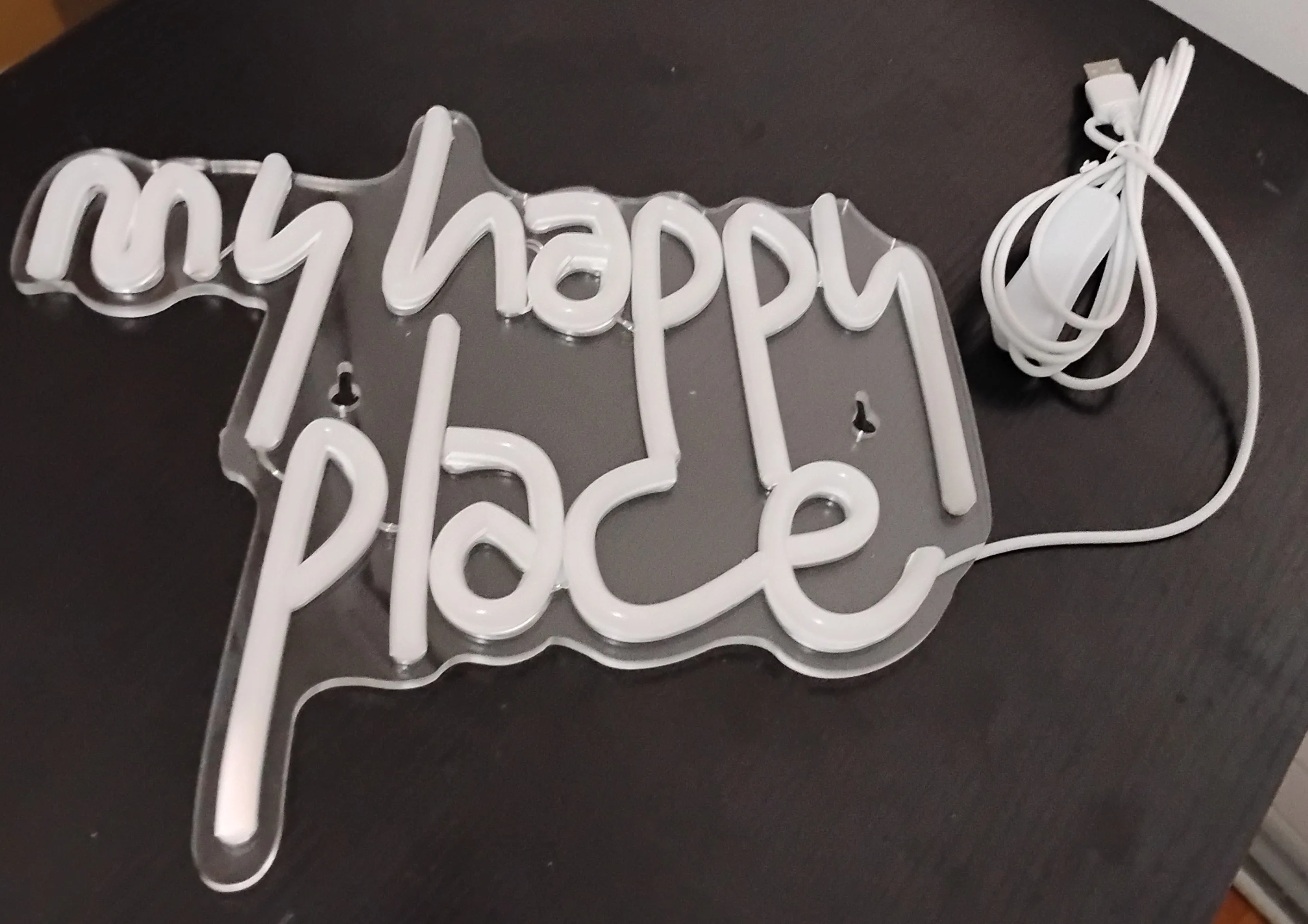 My Happy Place Neon Sign