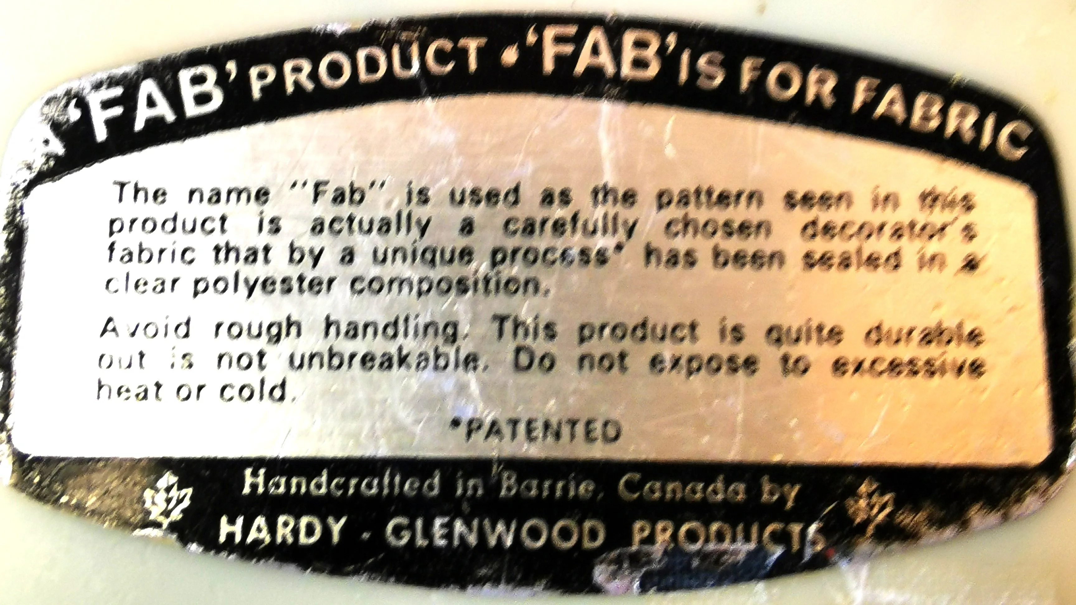 Plate 1960s Floral Fabric & Resin Tray includes Plate Stand image indicator(10)