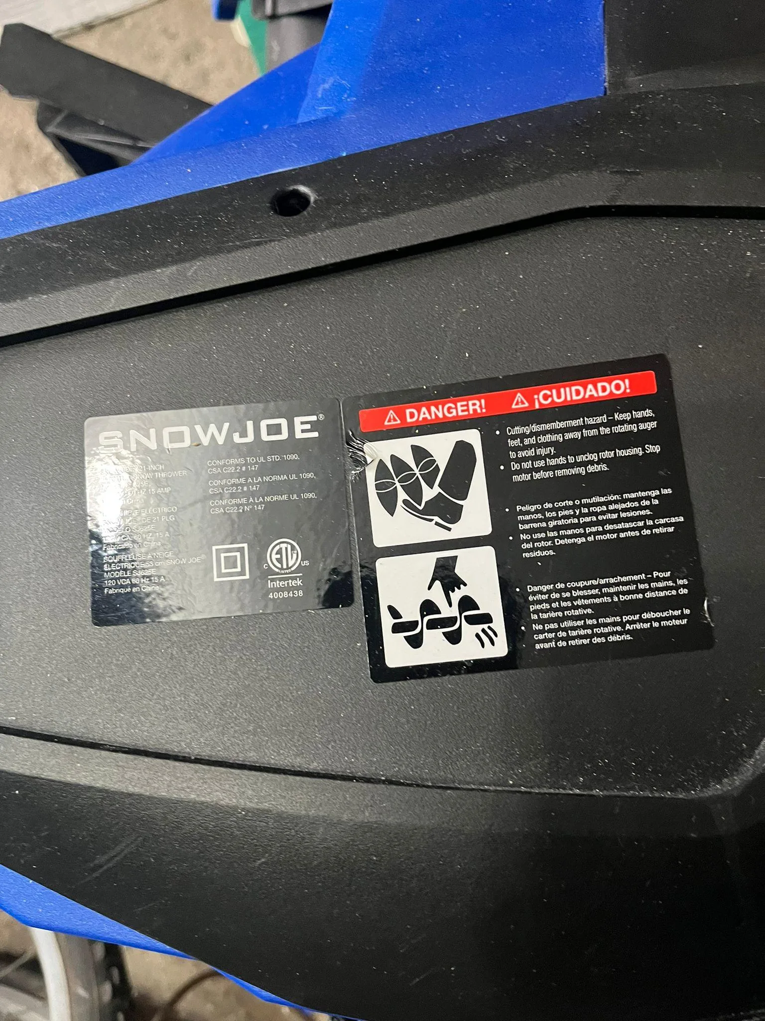 Ultra 21-inch 15 Amp Electric Snow Blower with Light image indicator(7)