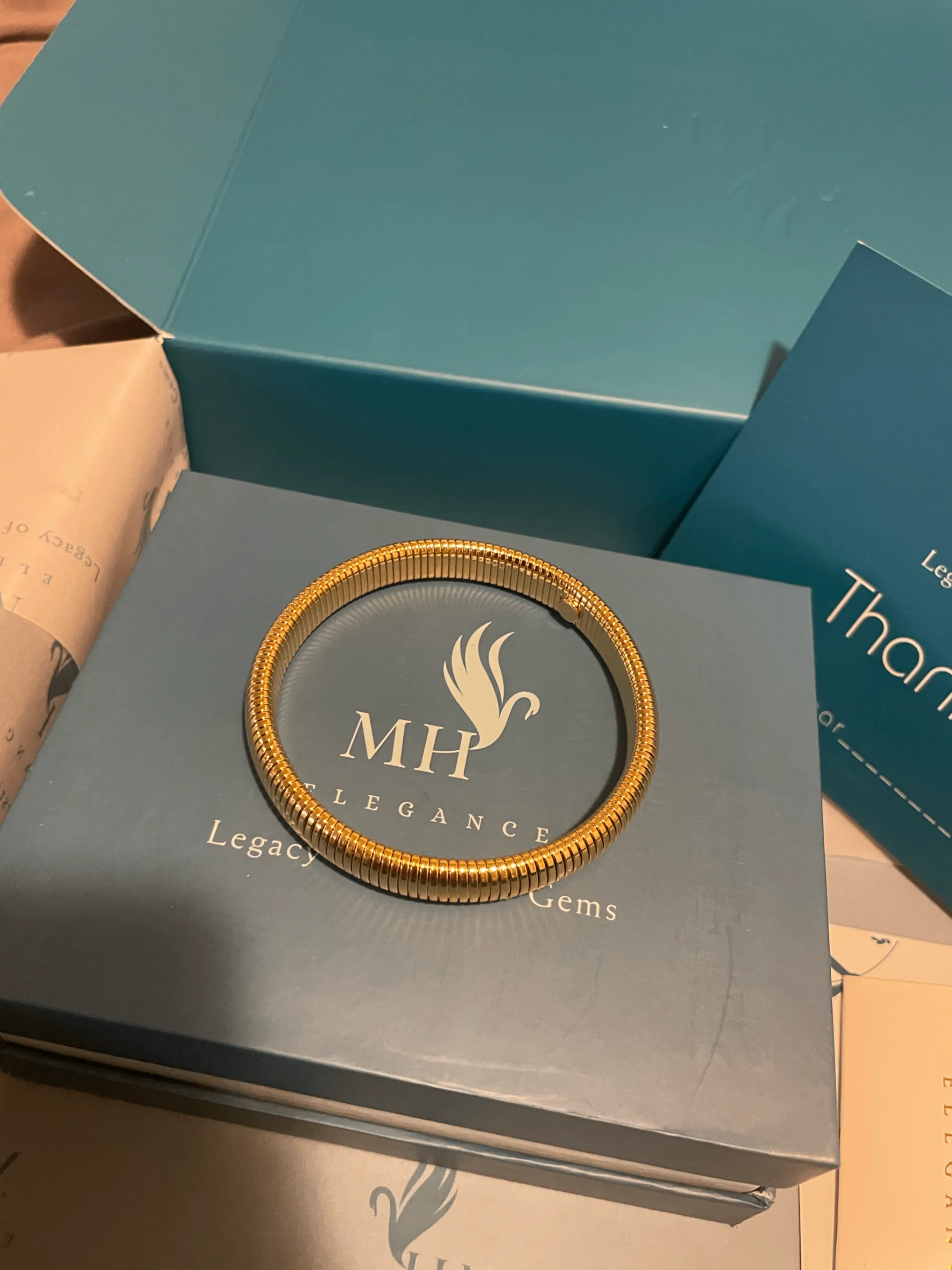 Cobra Bracelet Coil Design | 18k Gold Plated image indicator(5)