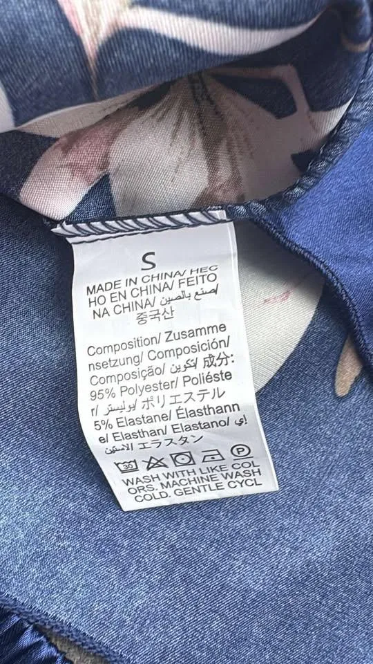 Floral Satin Cami Pajama Set - Size S image indicator(4)