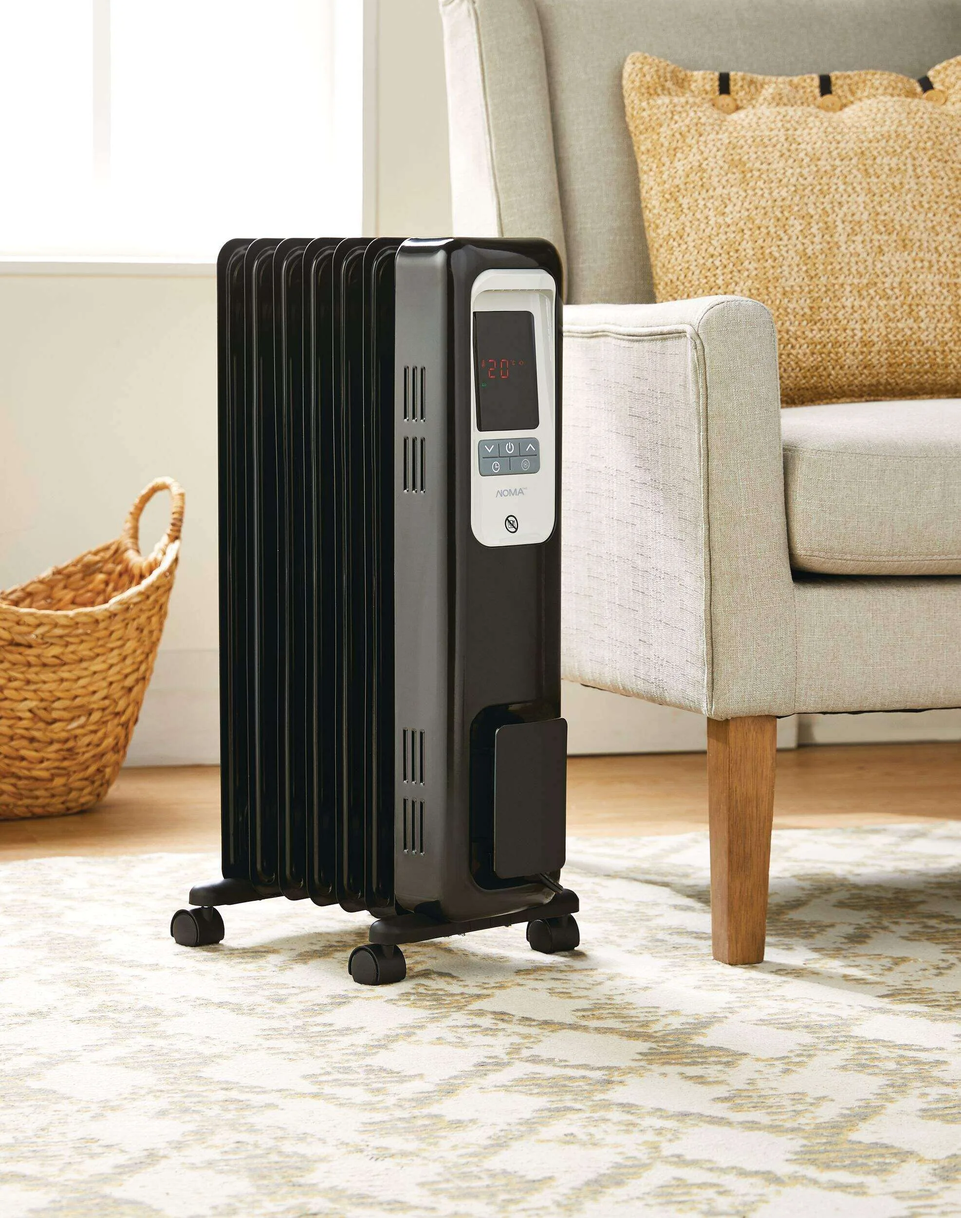 NOMA Digital LED Oil Filled Radiator with Adjustable Thermostat image indicator(3)