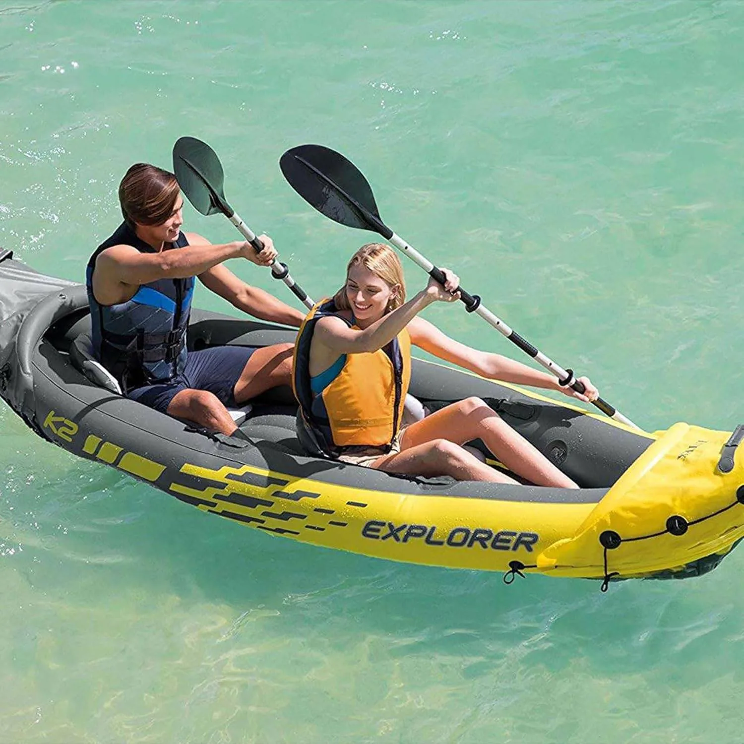 Intex Explorer K2 Inflatable Kayak, 2-Person – Like New
