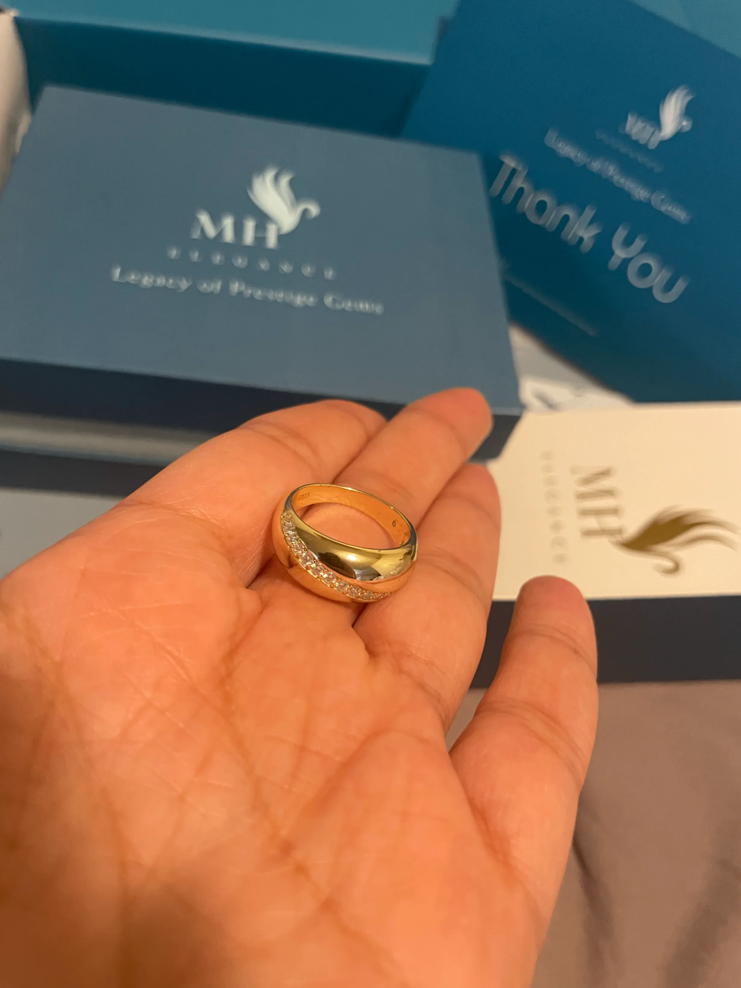 14k Gold Plated Eternal Glow Ring Size 6US image indicator(5)