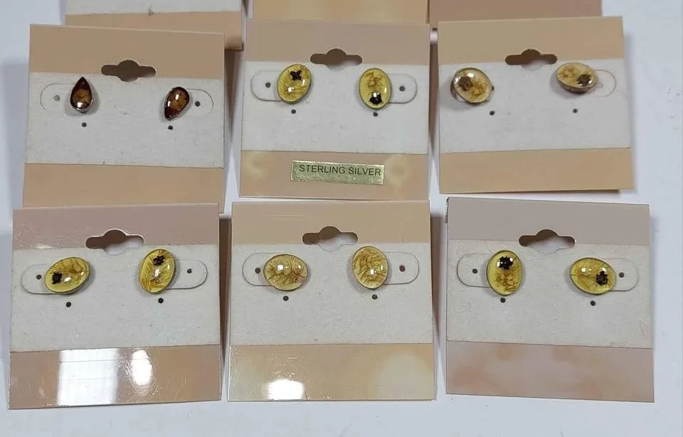 925 Sterling Silver Floral Earrings Studs image indicator(4)