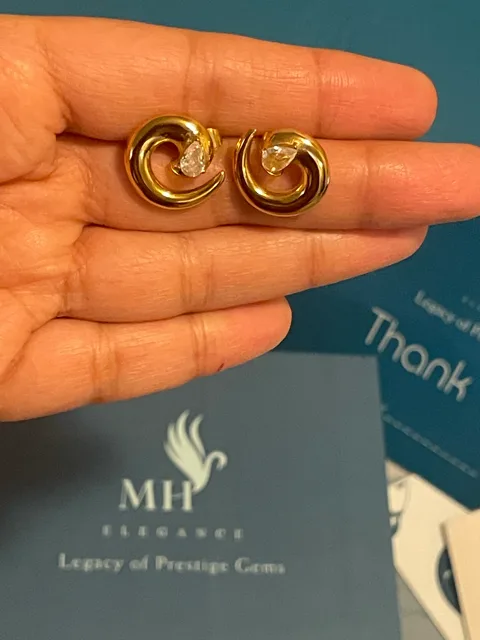 14k Gold Plated Luna Chunky Gold Earrings