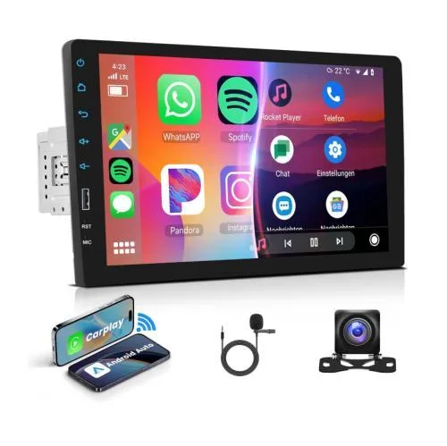 Car Stereo Single Din with Wireless Carplay & Android
